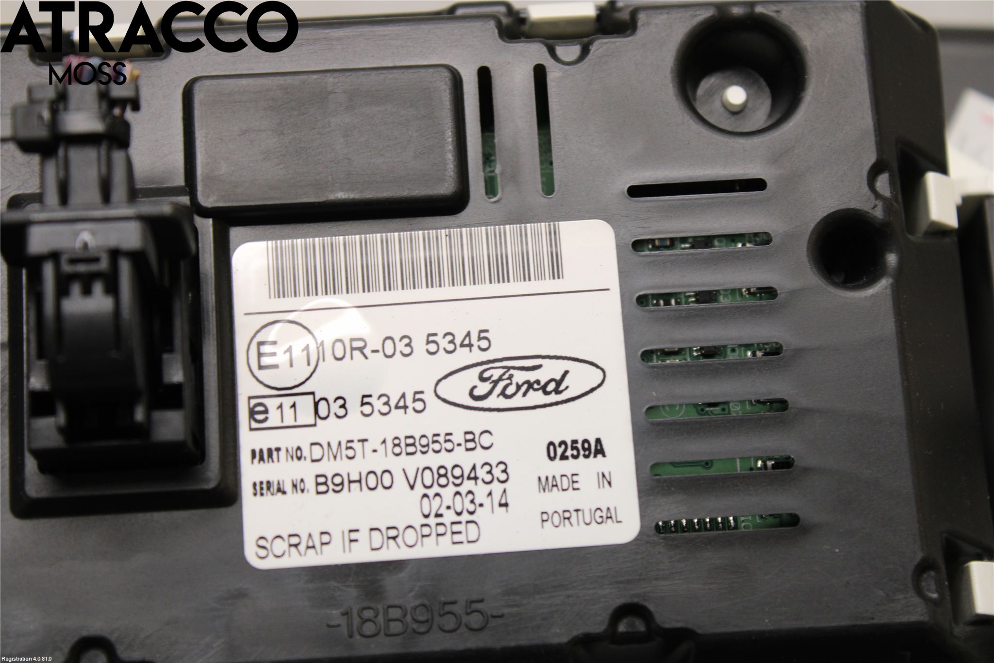 Ford TRANSIT/TOURNEO COURIER 13-23 Multifunktionsdisplay