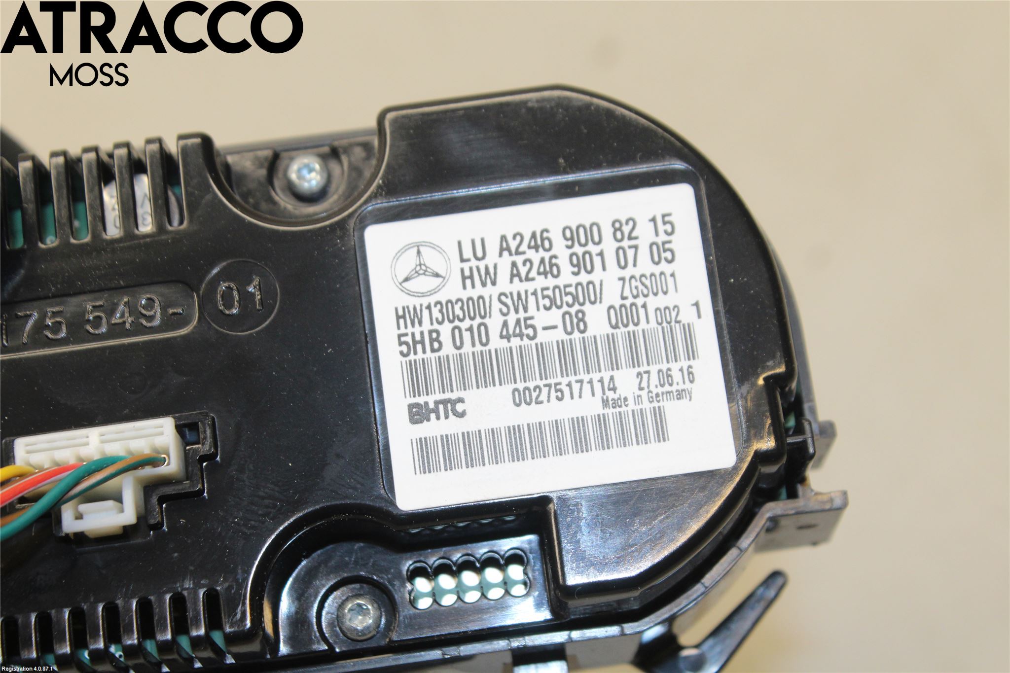 Mercedes-Benz MB CLA-KLASS (C117/X117) 13-19 Varme Ac Betjening-Display