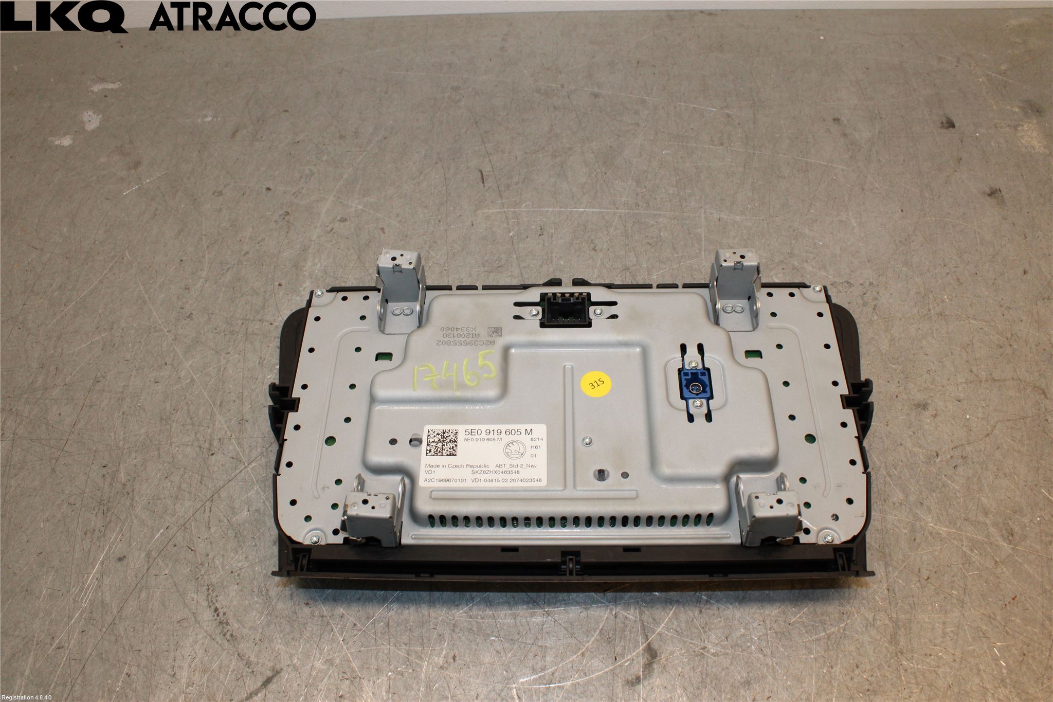 Skoda OCTAVIA (5E) 13-20 Multifunktionsdisplay