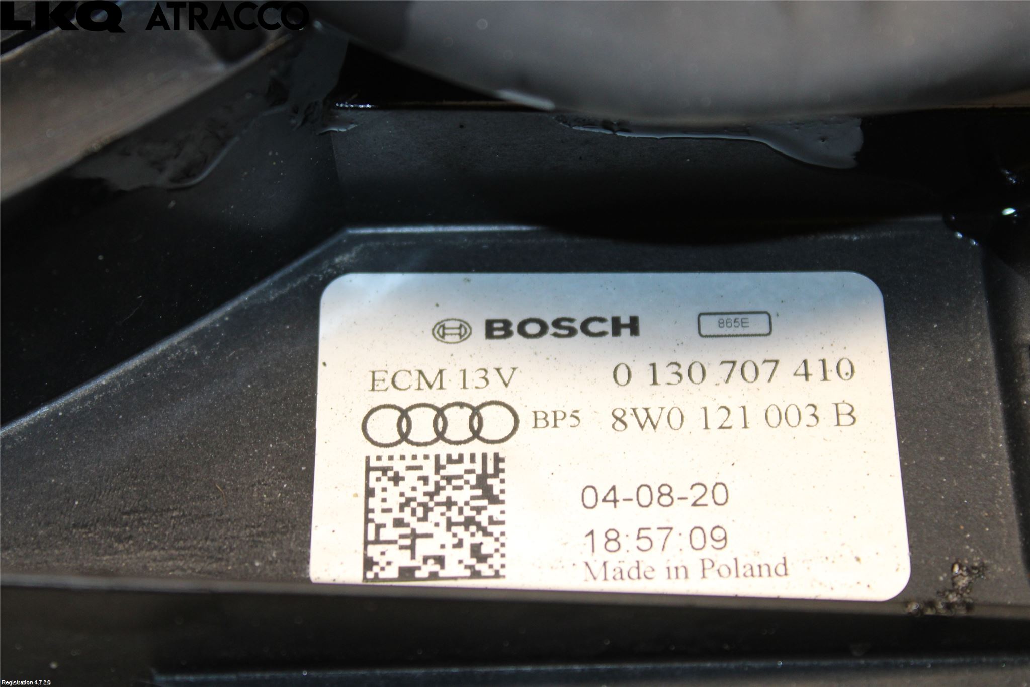 Audi E-TRON, S GE 19- Kjølevifte Elektrisk