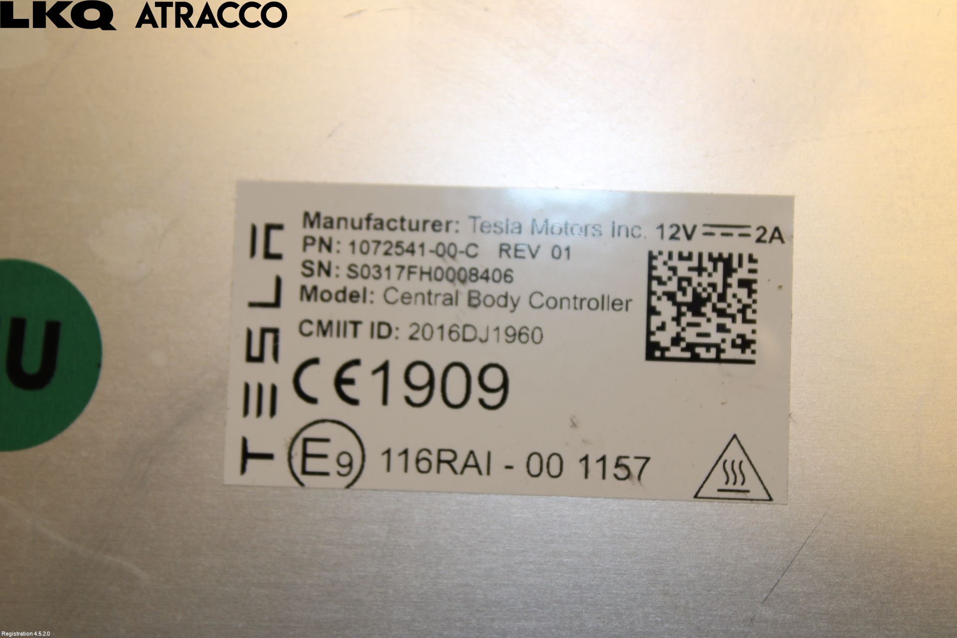 Tesla MODEL X 16- Styreenhet Klima