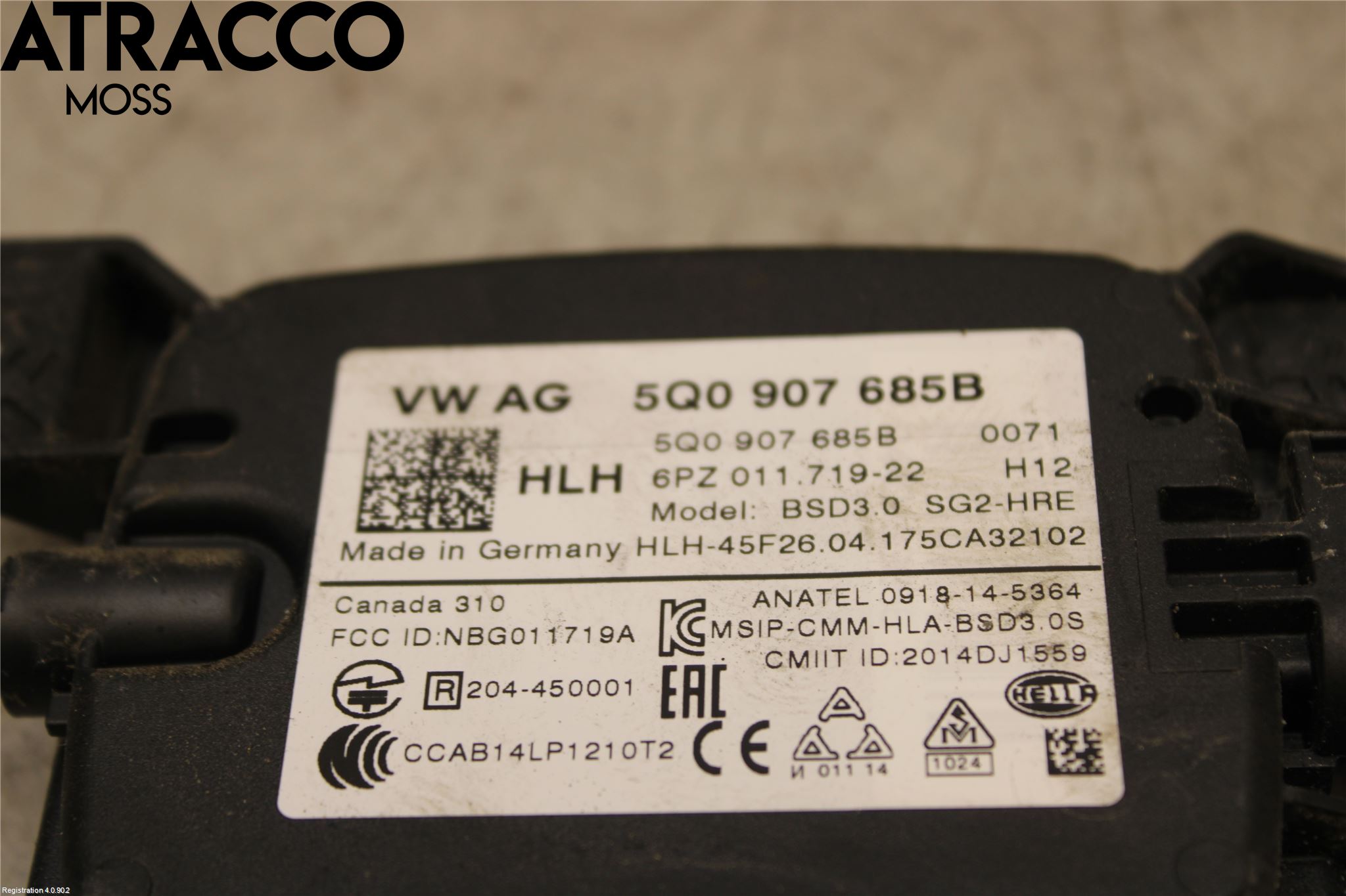 Volkswagen VW GOLF / E-GOLF VII 13-20 Styreenhet Parkering