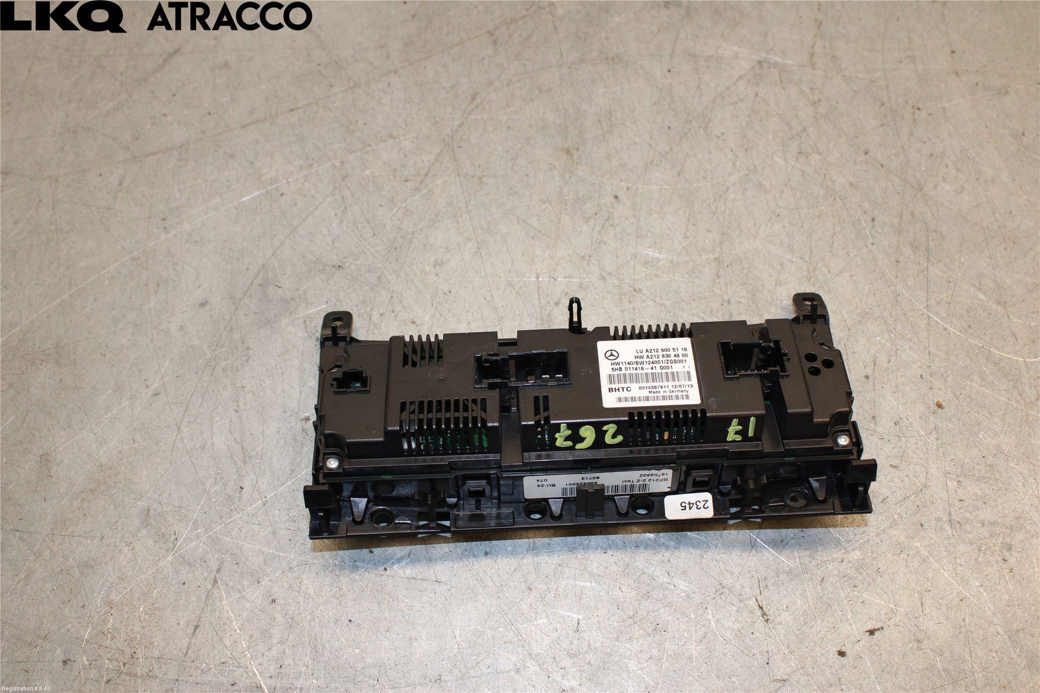 Mercedes-Benz MB E-KLASS (W212) 09-16 Varme Ac Betjening-Display