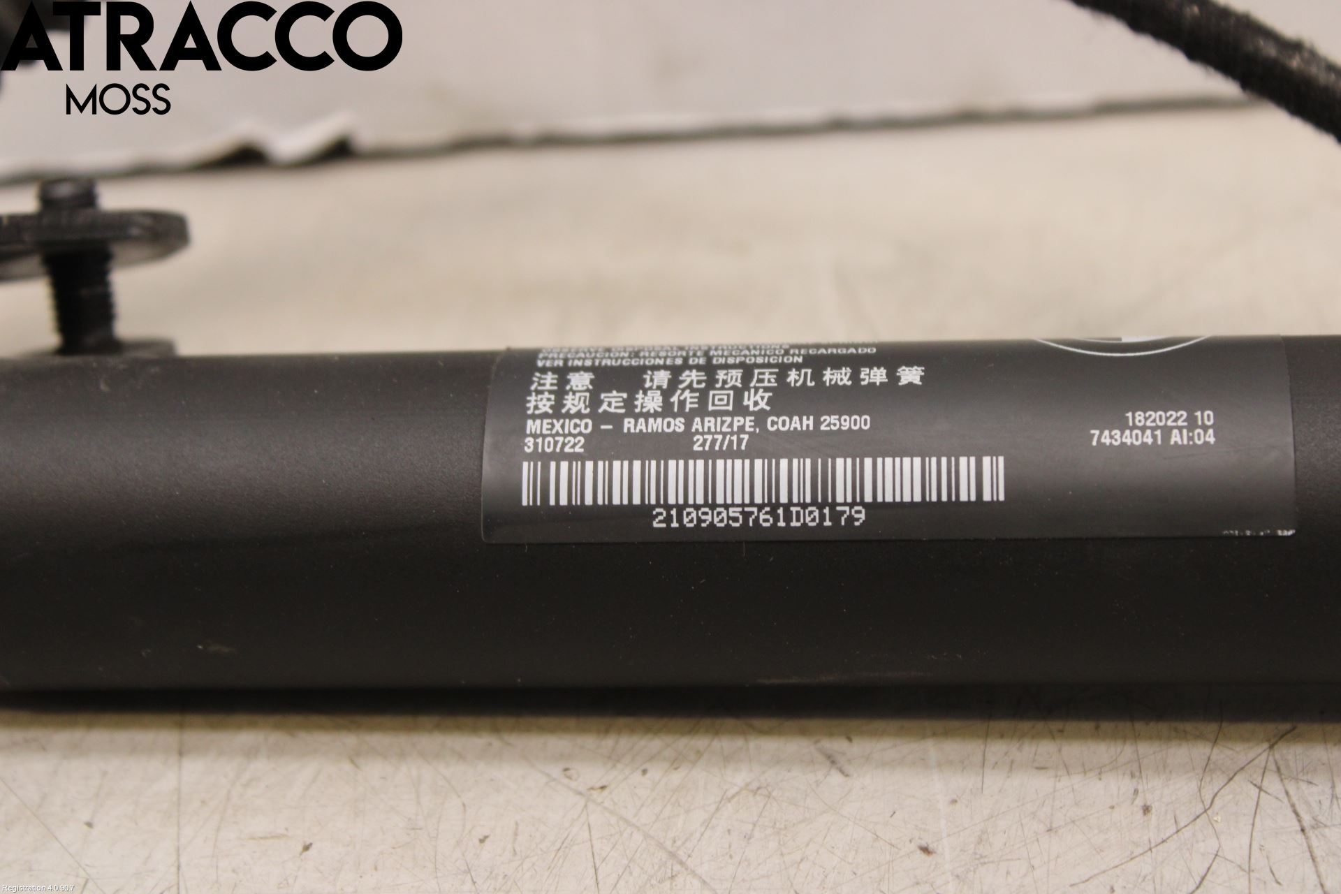 BMW X5 F15 13-18 Bakluke Demper-Gassfjær