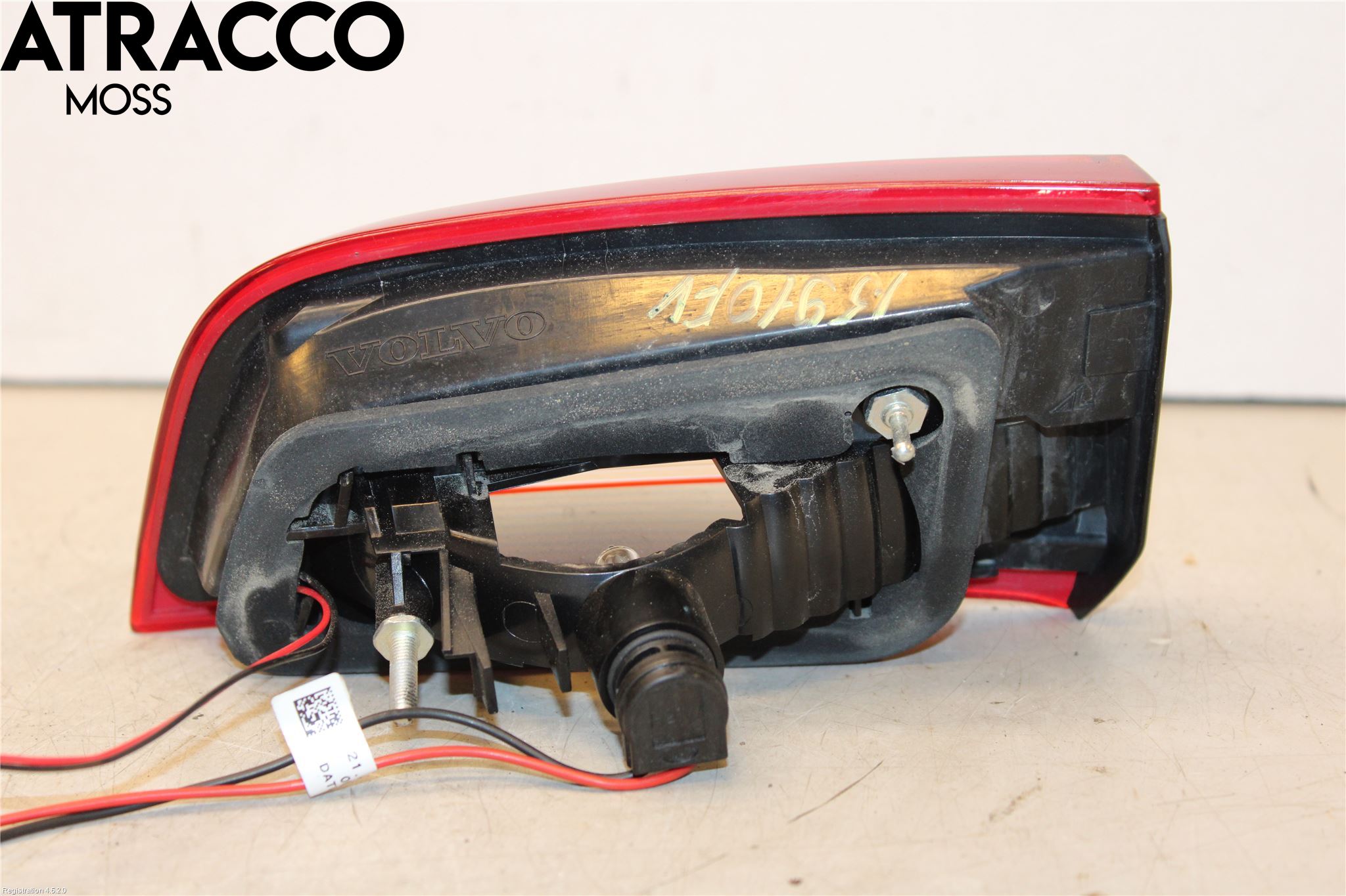 Volvo S60 14-18 Baklykt Venstre  På Luke(Indre