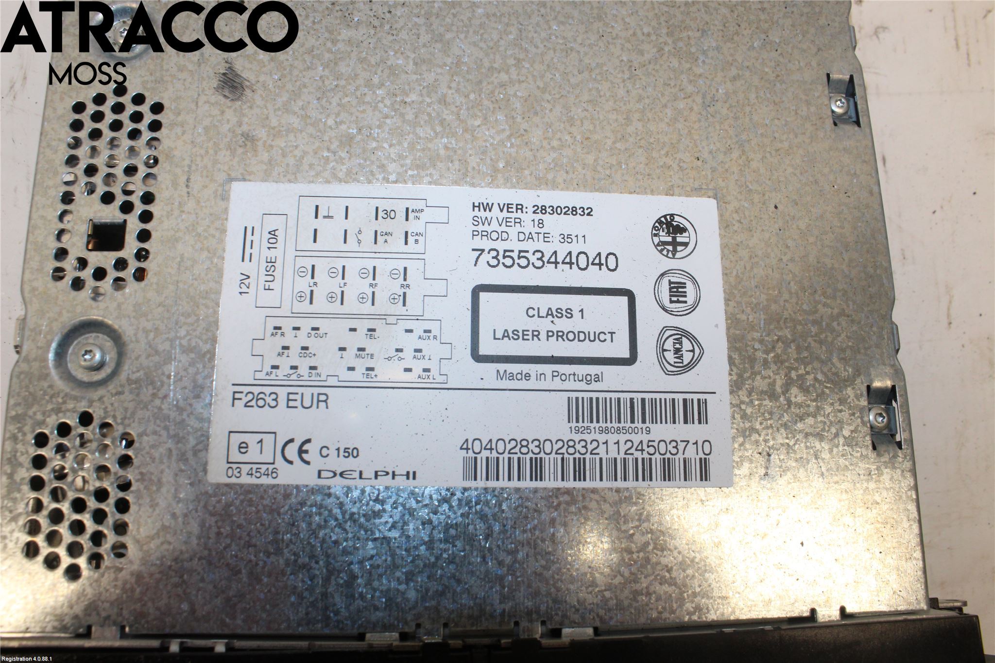 Fiat DOBLO CARGO Stereo Radio Med Cd