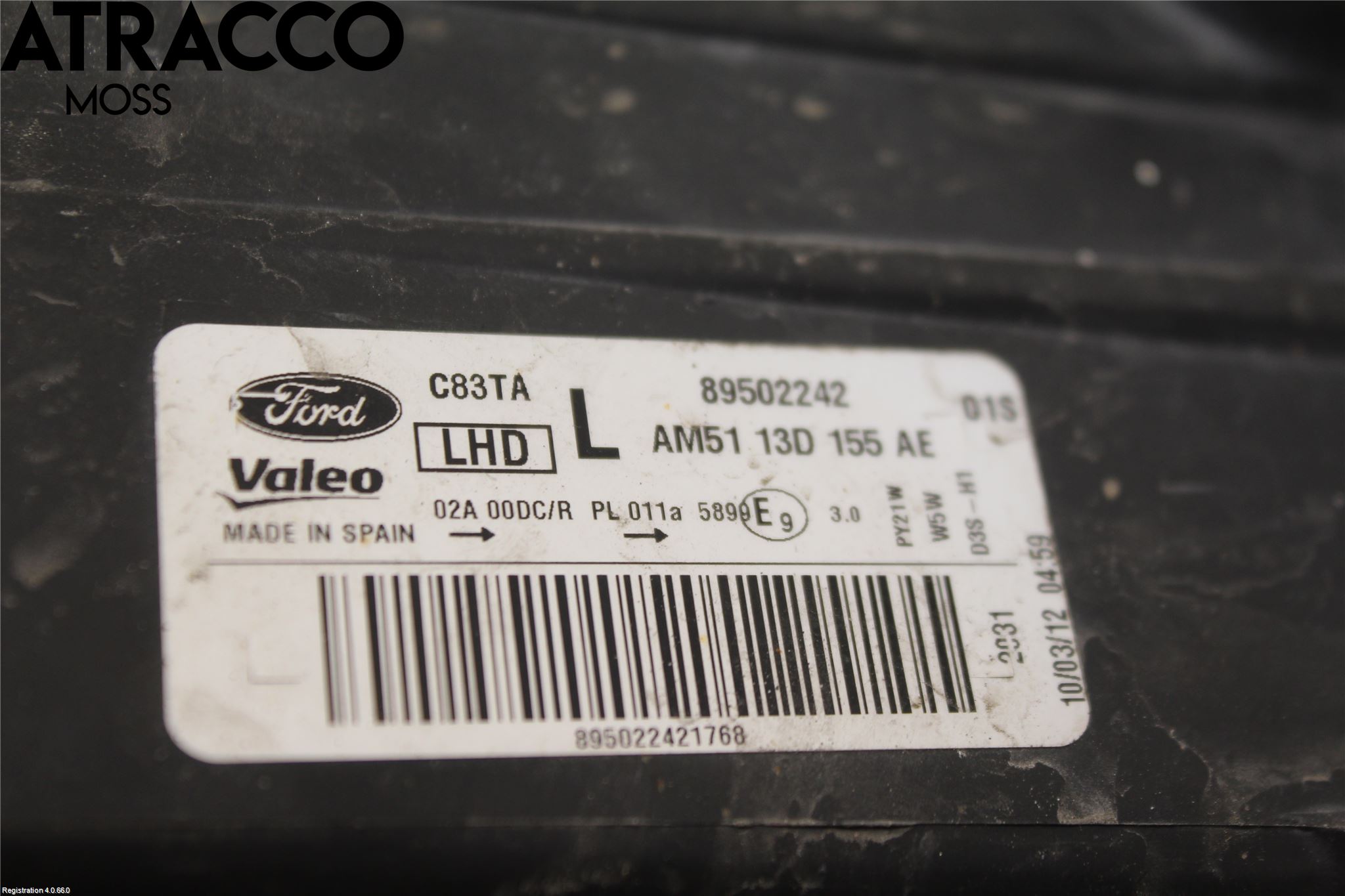 Ford C-MAX II  11-14 Frontlykt Venstre