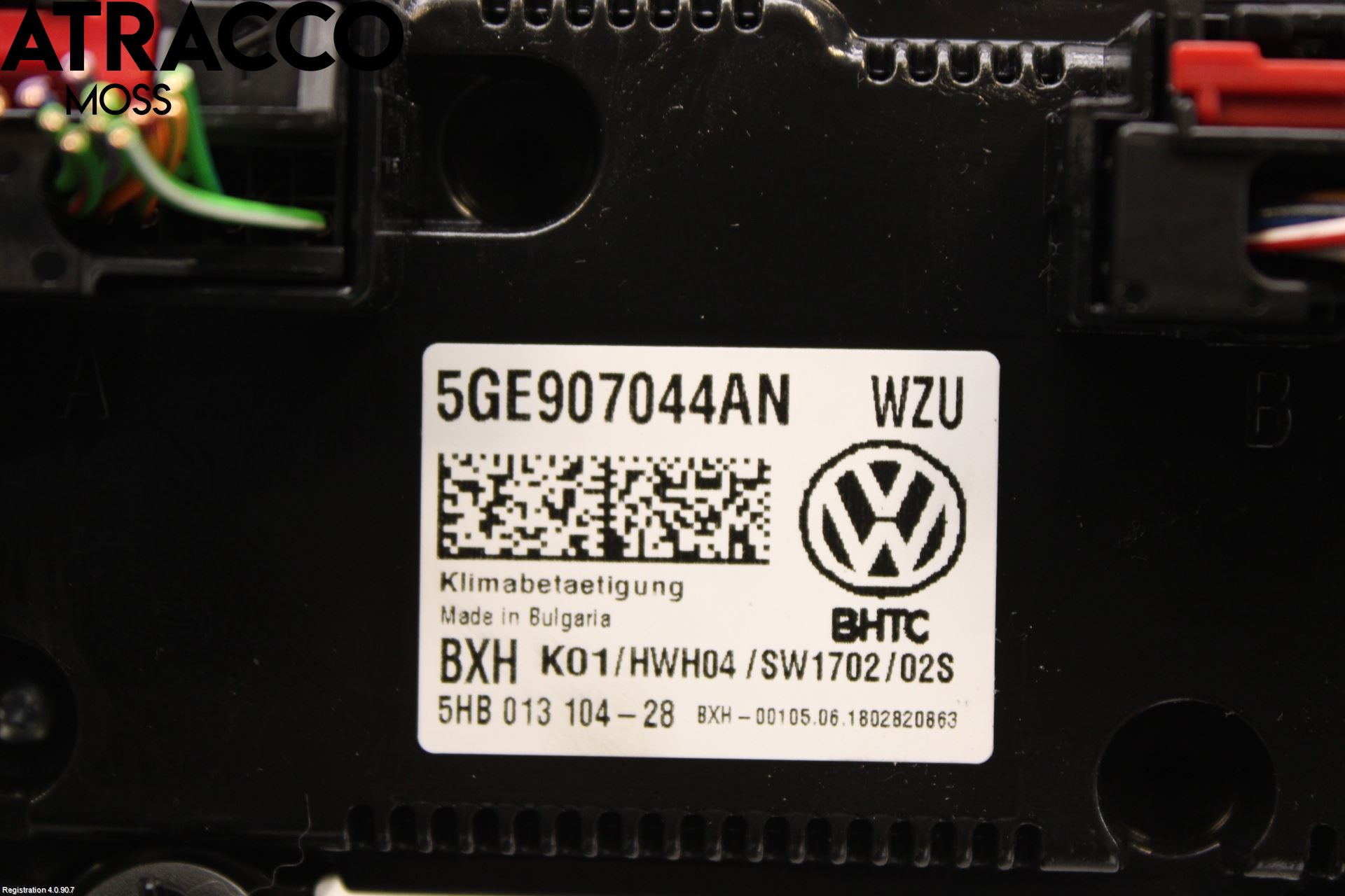 Volkswagen VW GOLF / E-GOLF VII 13-20 Varme Ac Betjening-Display