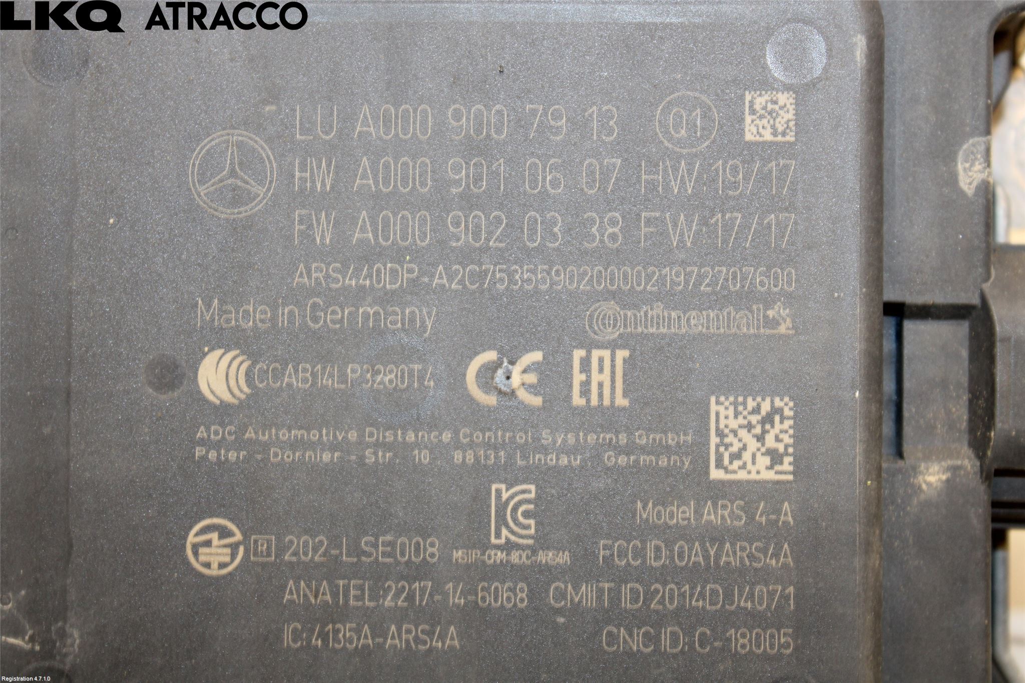 Mercedes-Benz MB A-KLASS (W177) 18- Sensor Kollisjonsbeskyttelse