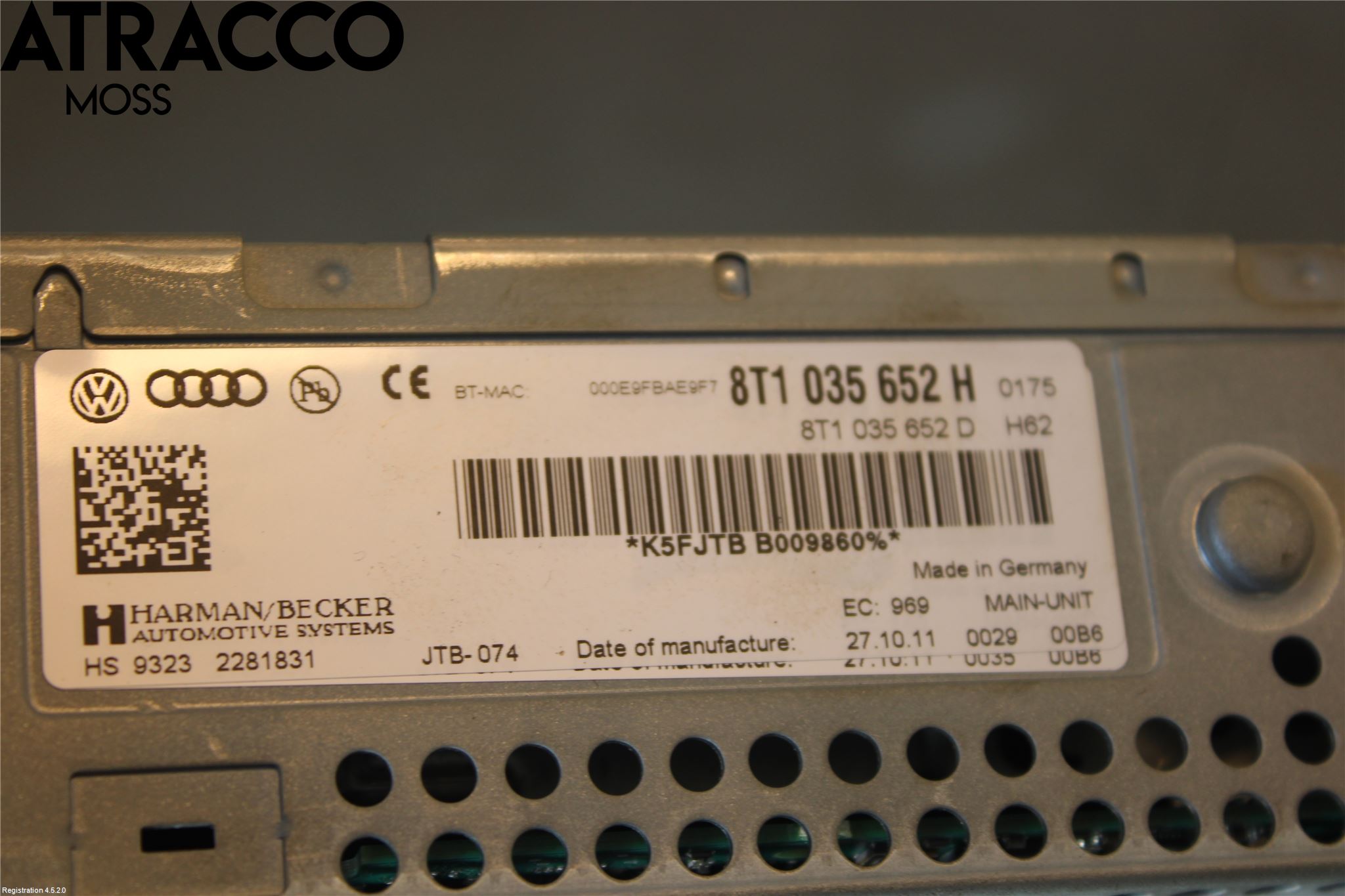 Audi Q5 09-16 Stereo Radio Med Cd