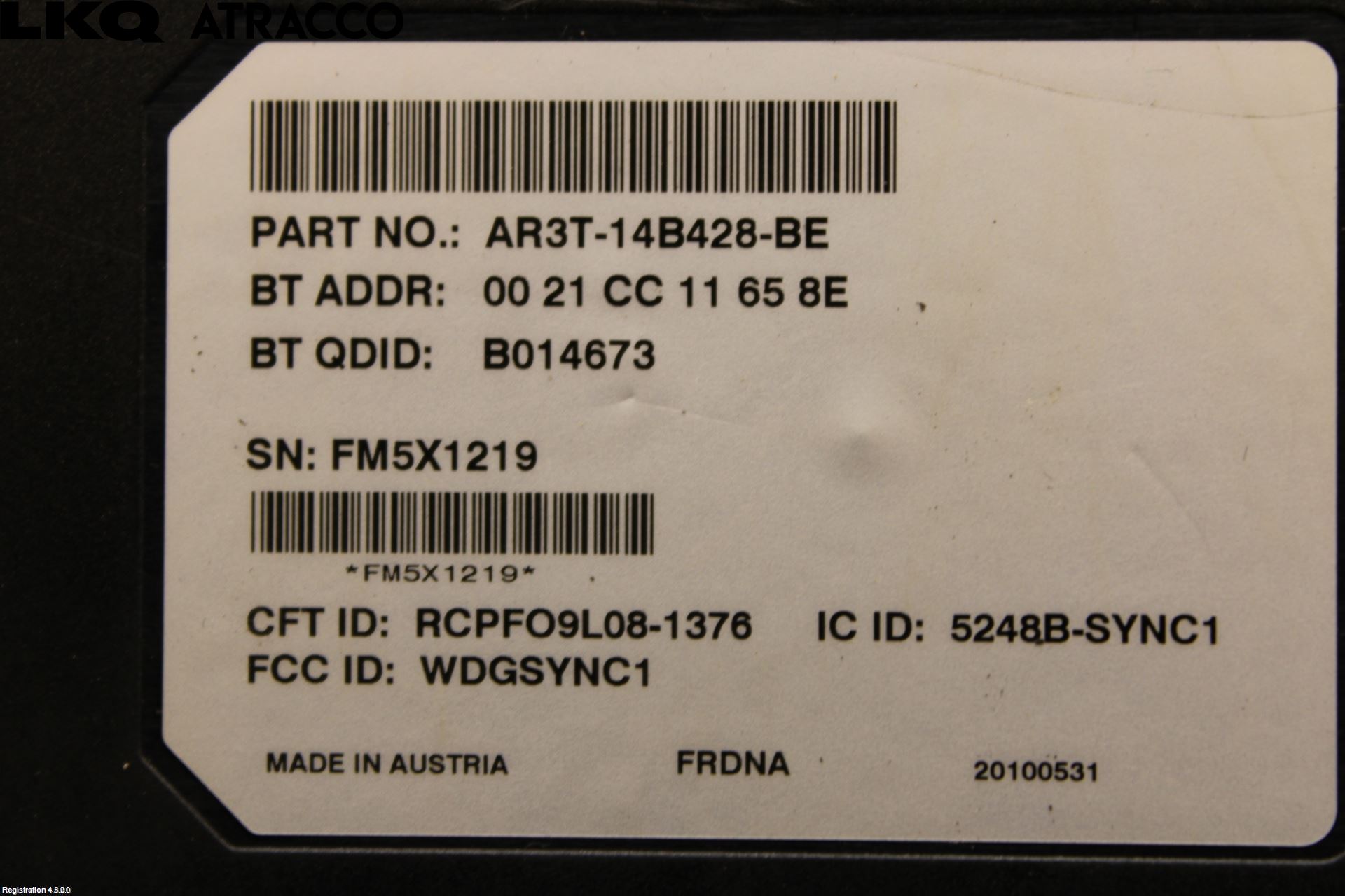 Ford MUSTANG V 05-14 Styreenhet Øvrig