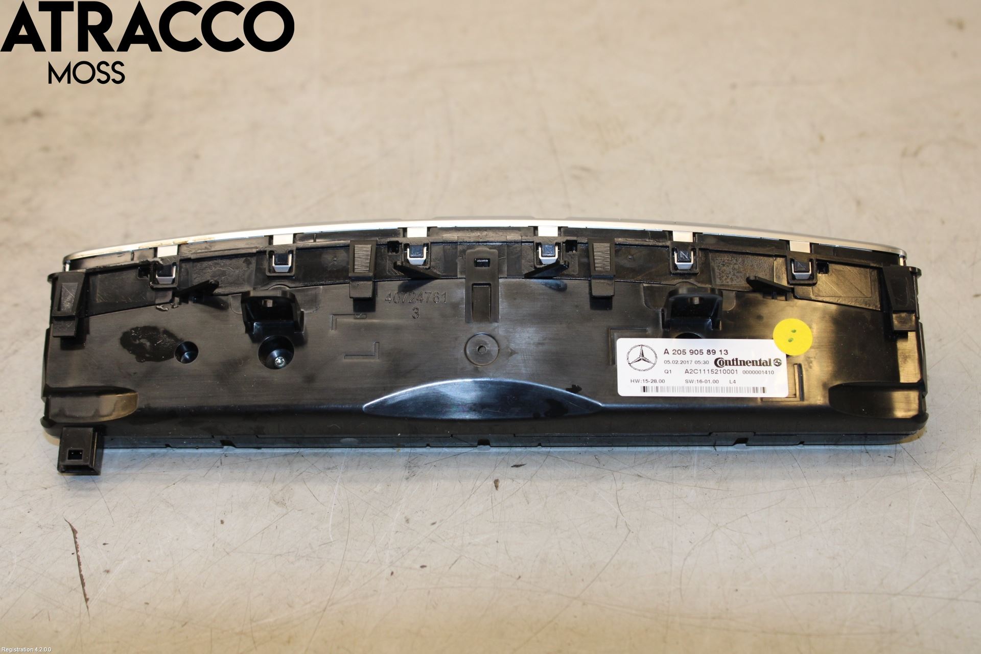 Mercedes-Benz MB C-KLASS (W205) 14-21 Varme Ac Betjening-Display