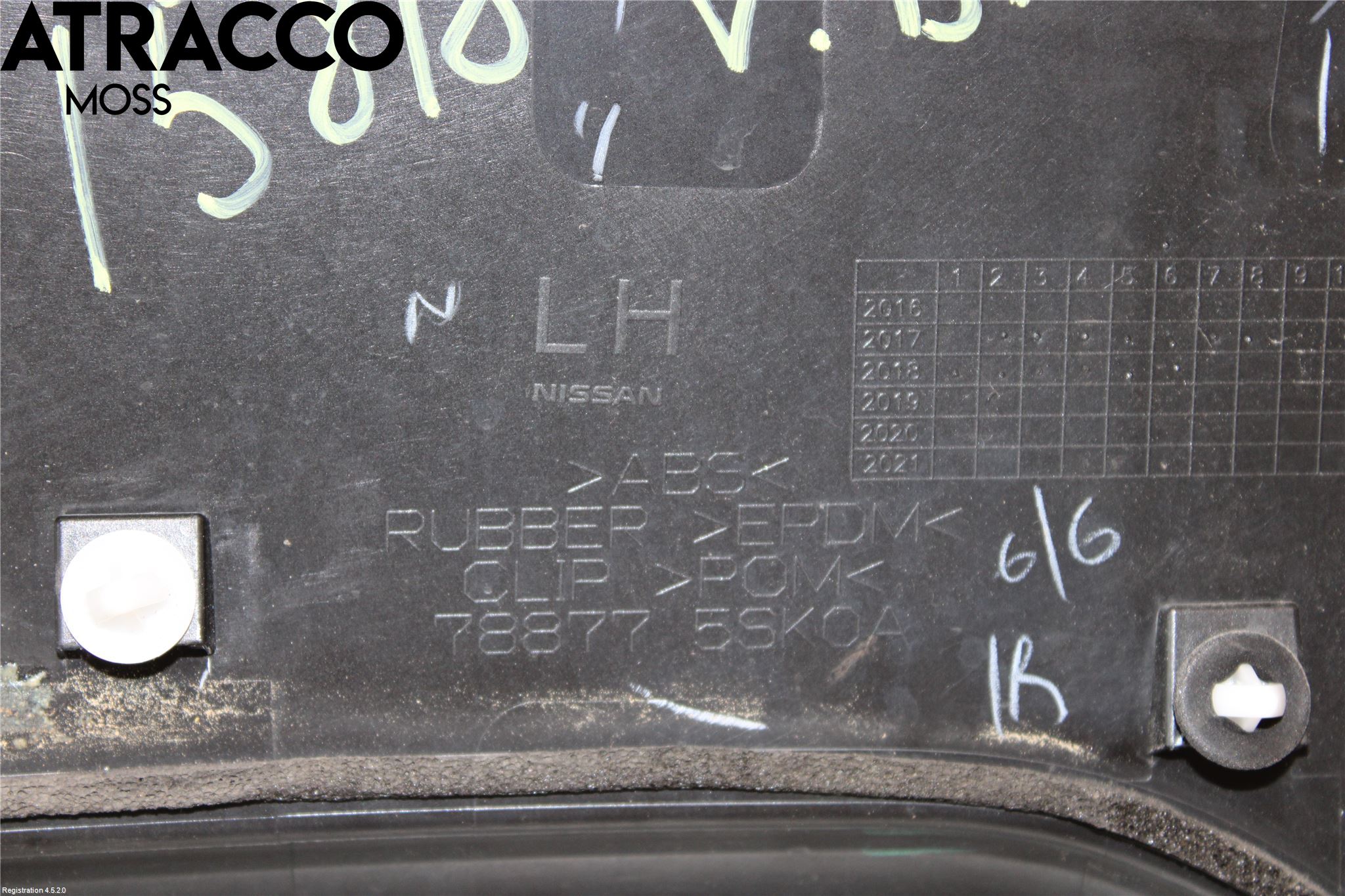 Nissan LEAF 18- Siderute Bak Dekorlist