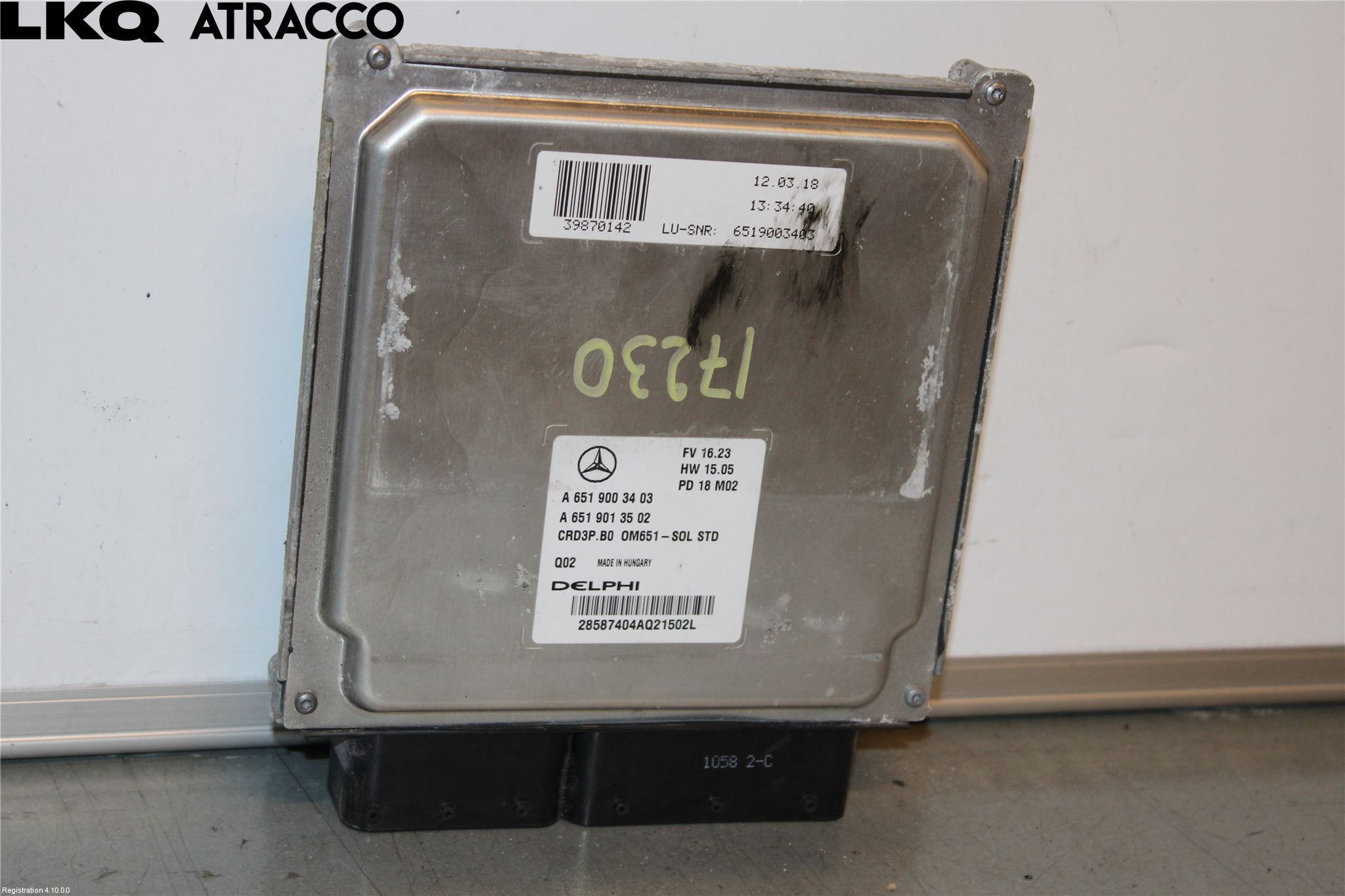 Mercedes-Benz MB SPRINTER (W906) 06-18 Styreenhet Innsprøytning