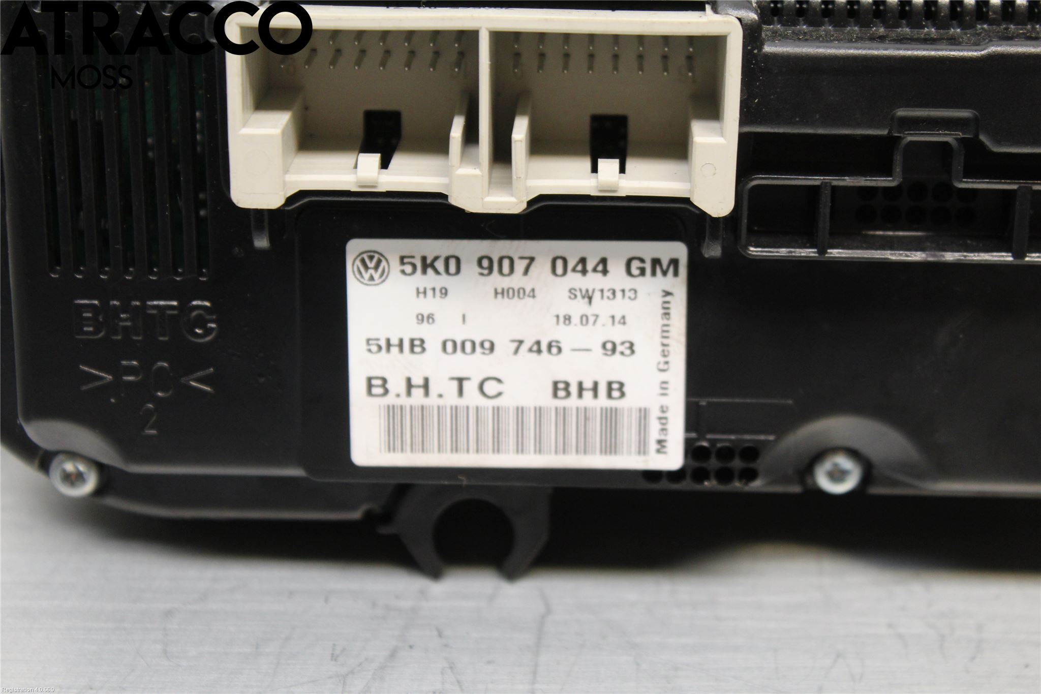 Volkswagen VW TIGUAN 07-16 Varme Ac Betjening-Display