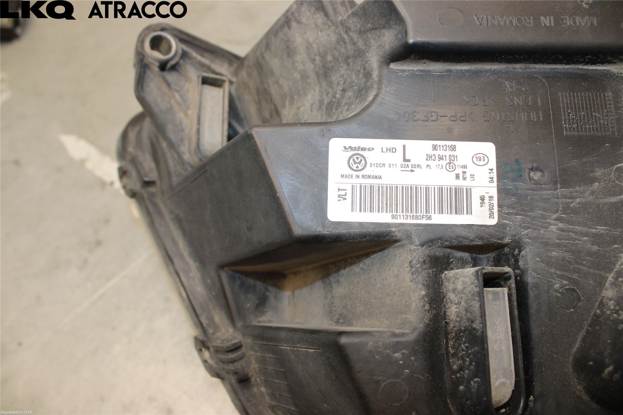 Volkswagen VW AMAROK 2H 10-22 Frontlykt Venstre