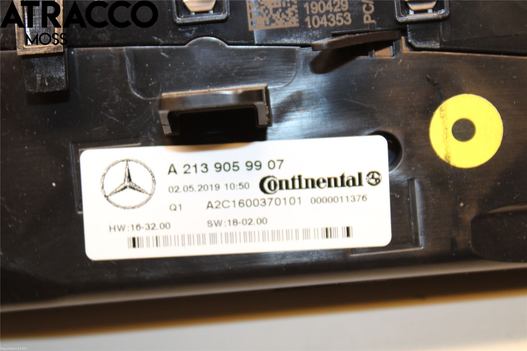 Mercedes-Benz MB E-KLASS (W213) 16-23 Varme Ac Betjening-Display