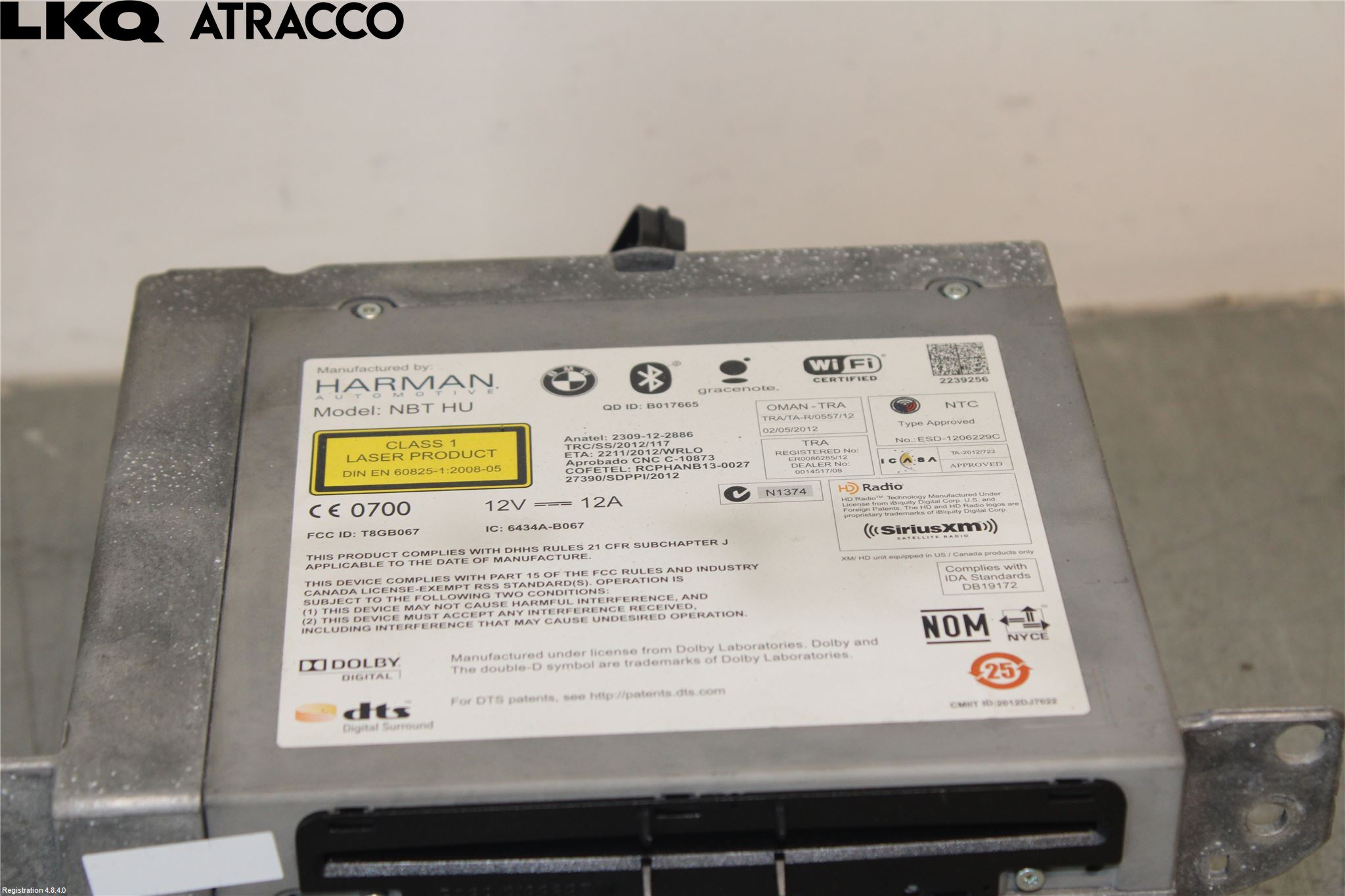 BMW 1 F20/F21 11-19 Stereo Radio Med Cd