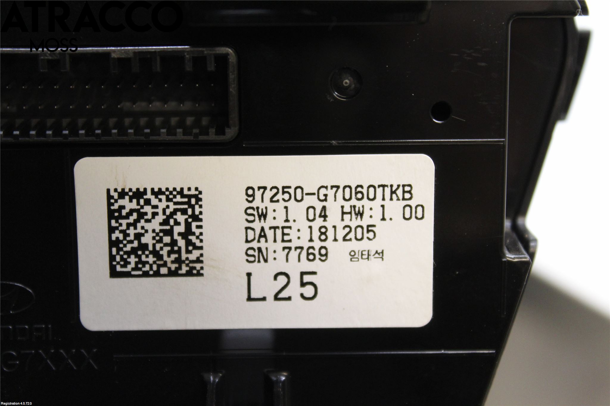 Hyundai IONIQ AE 17-22 Varme Ac Betjening-Display