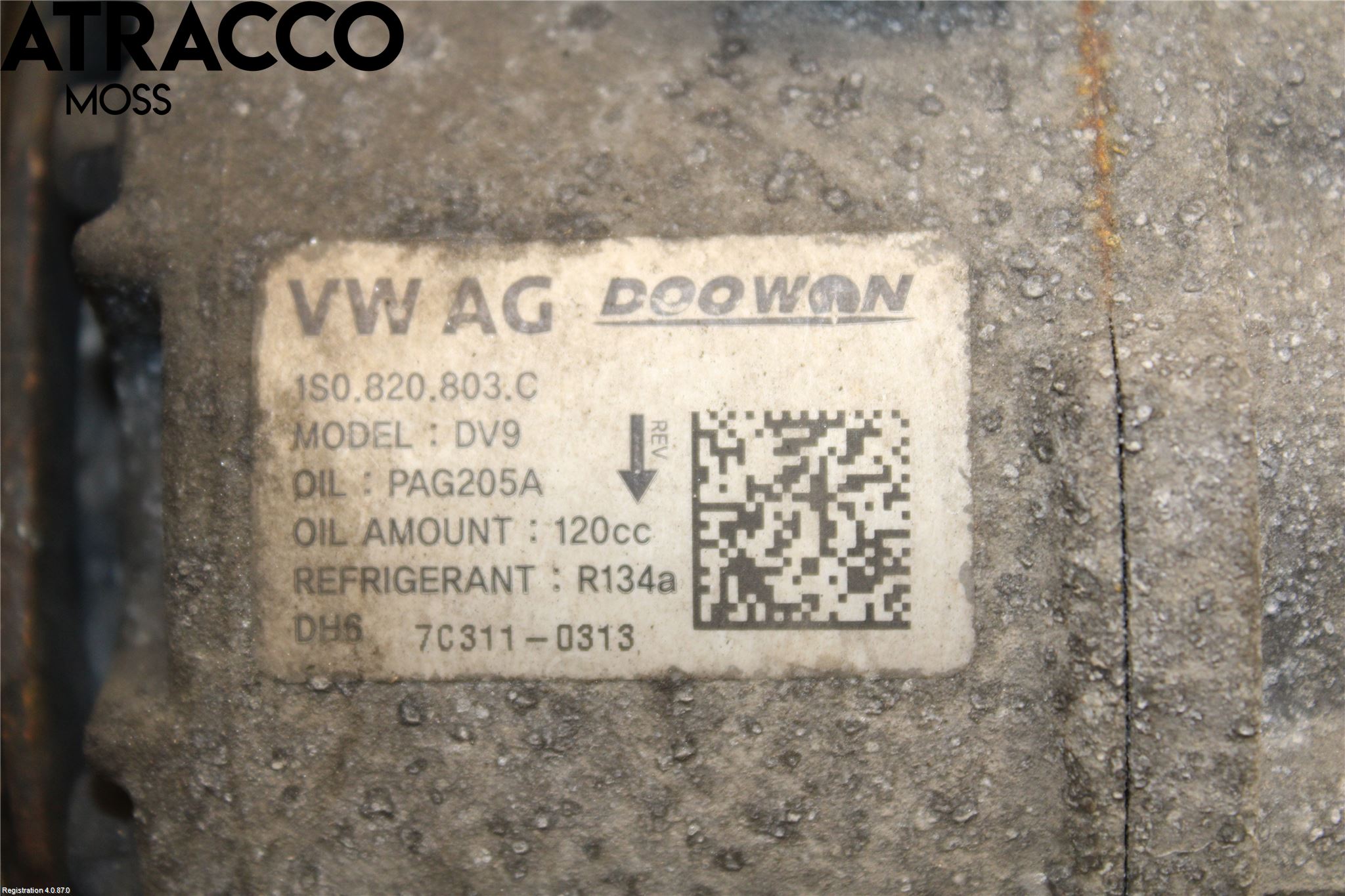 Volkswagen VW UP! / E-UP! Varme Ac Kompressor