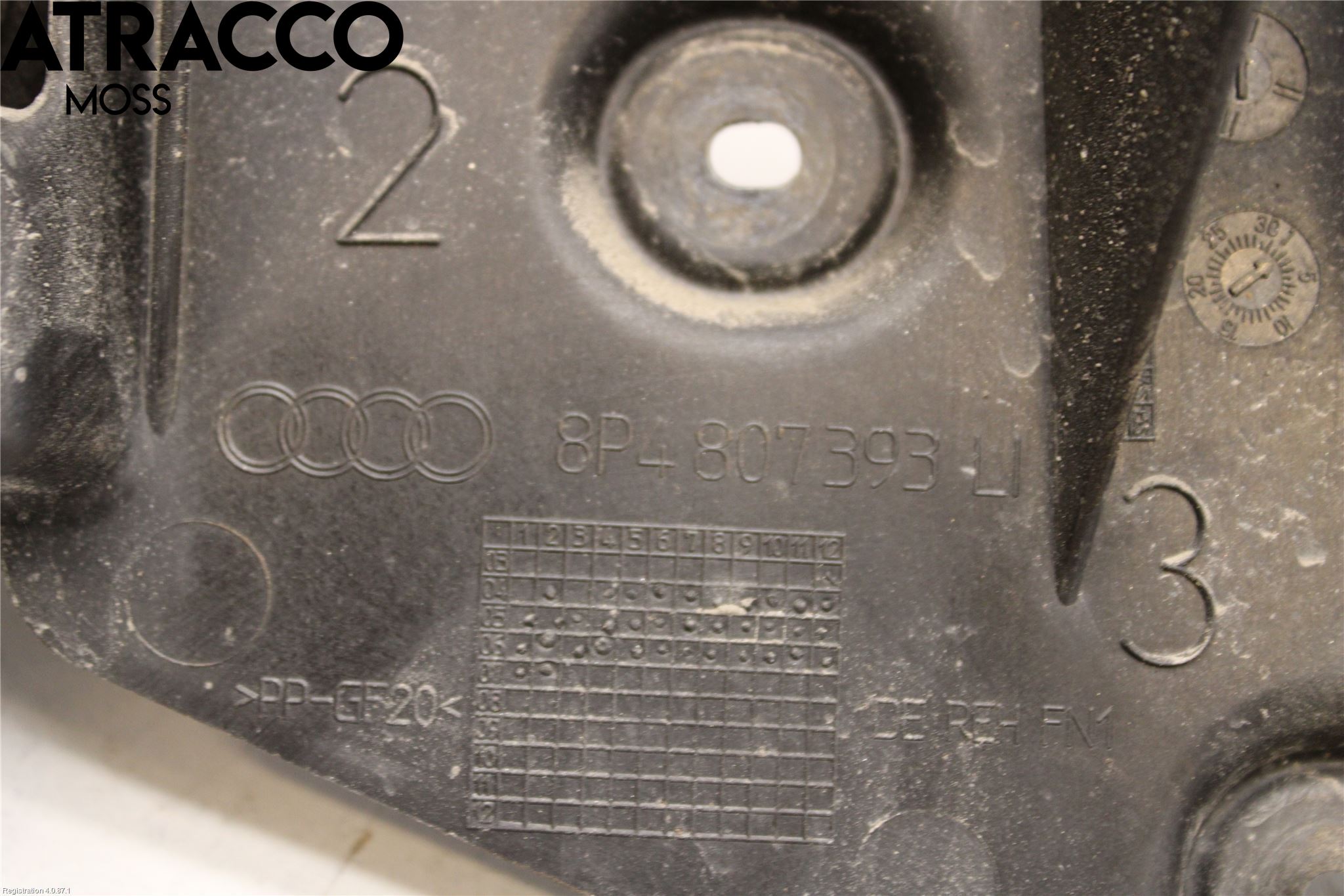 Audi A3/S3 05-13 Støtfangerfeste Bak Venstre