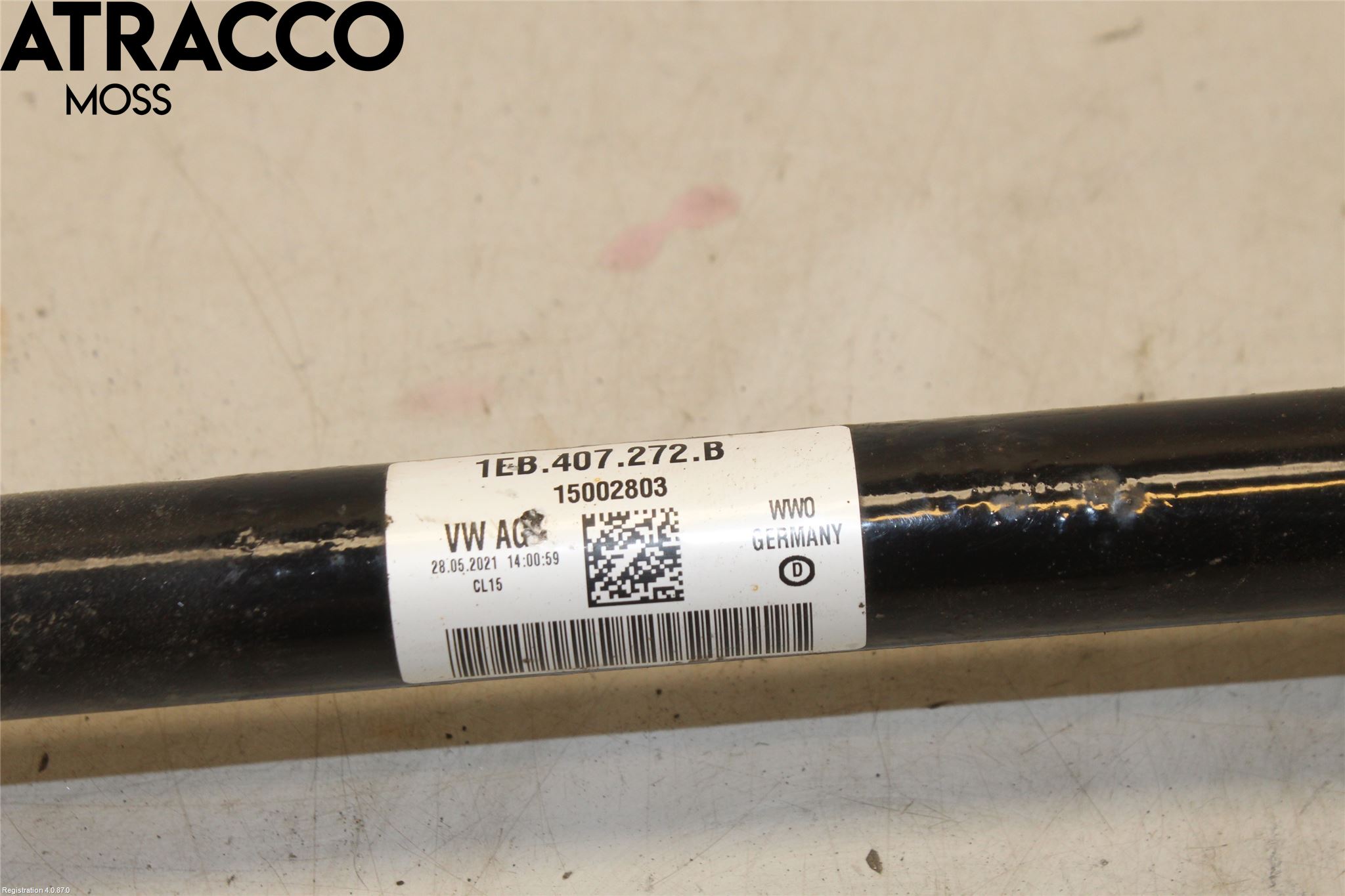 Audi Q4 E-TRON FZ 22- Drivaksel Foran Kompl Høyre