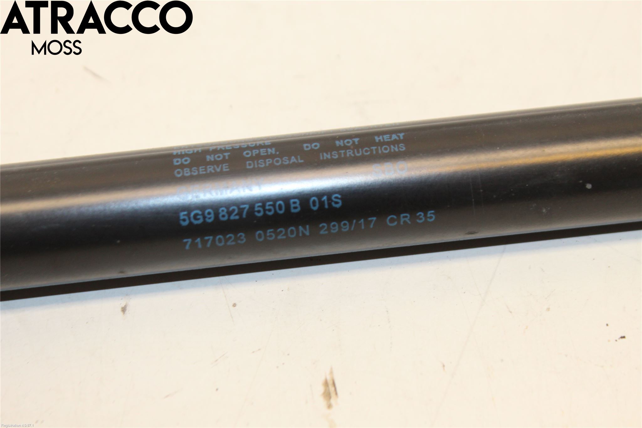 Volkswagen VW GOLF / E-GOLF VII 13-20 Bakluke Demper-Gassfjær