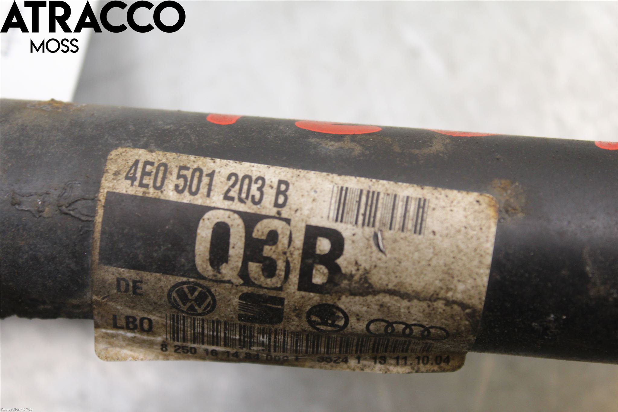 Audi A8/S8 4E  02-09 Drivaksel Bak Kompl Venstre