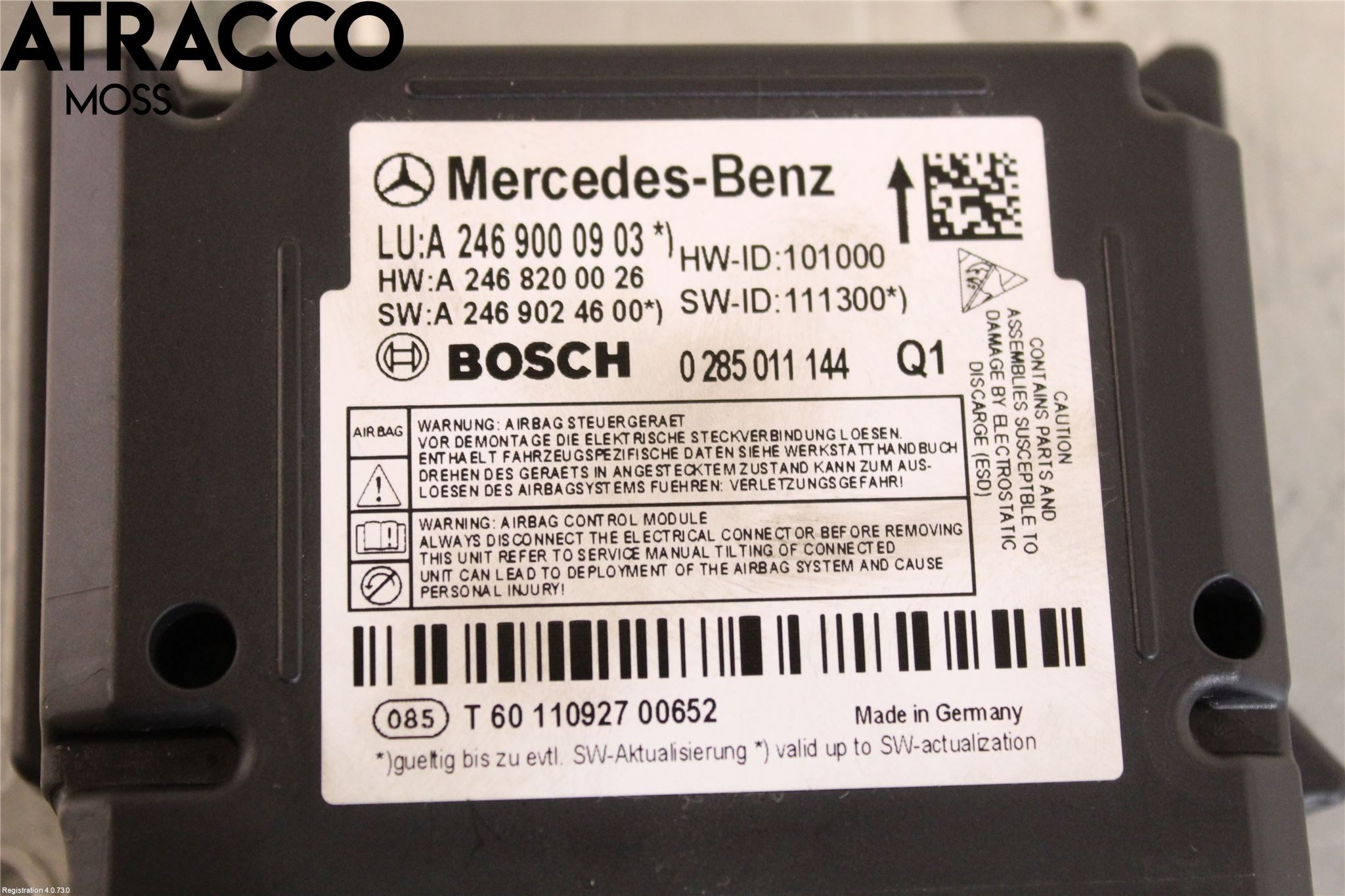 Mercedes-Benz MB B-KLASS (W246/W242) 12-19 Styreenhet Øvrig