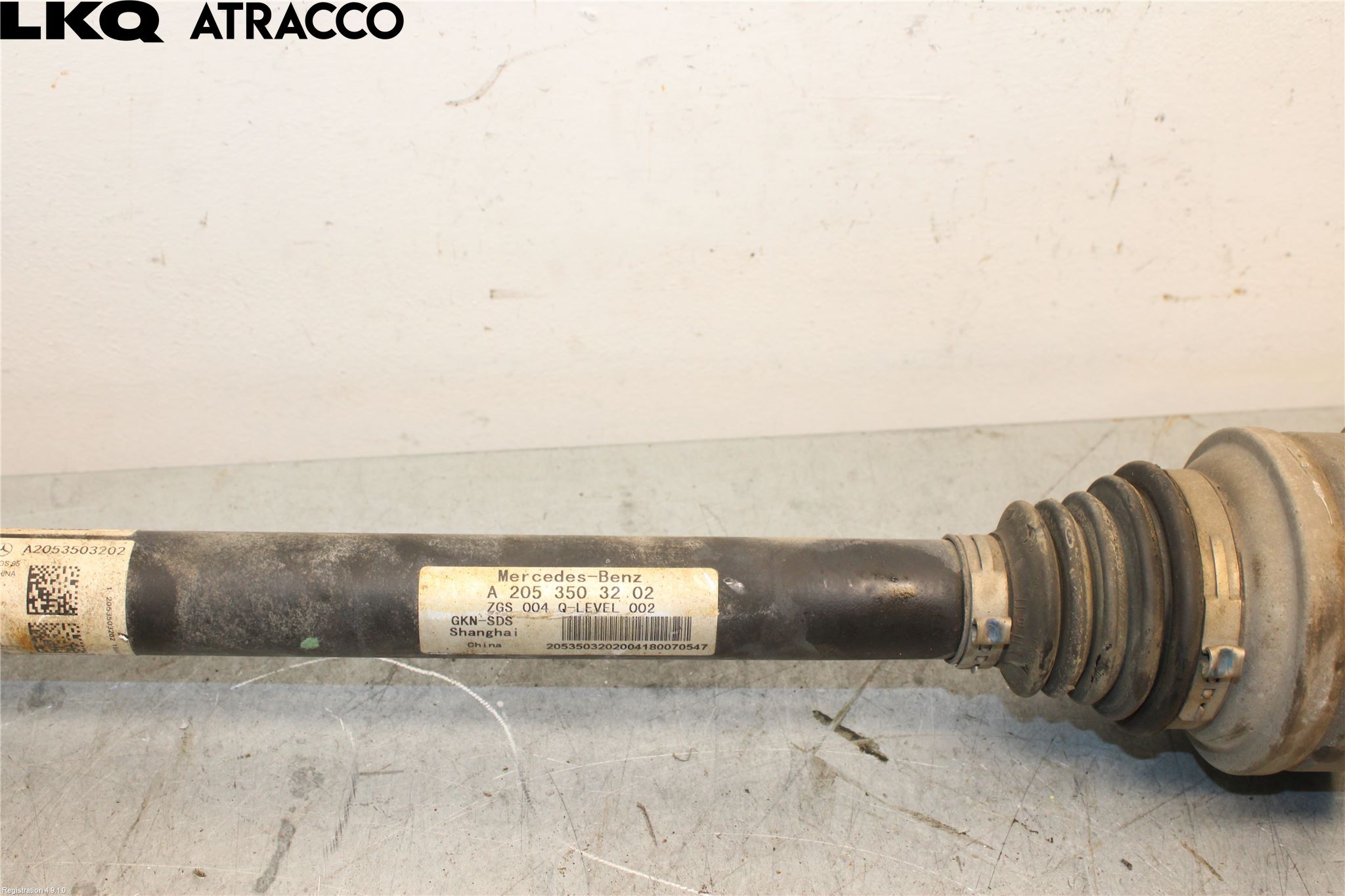 Mercedes-Benz MB C-KLASS (W205) 14-21 Drivaksel Bak Kompl Venstre