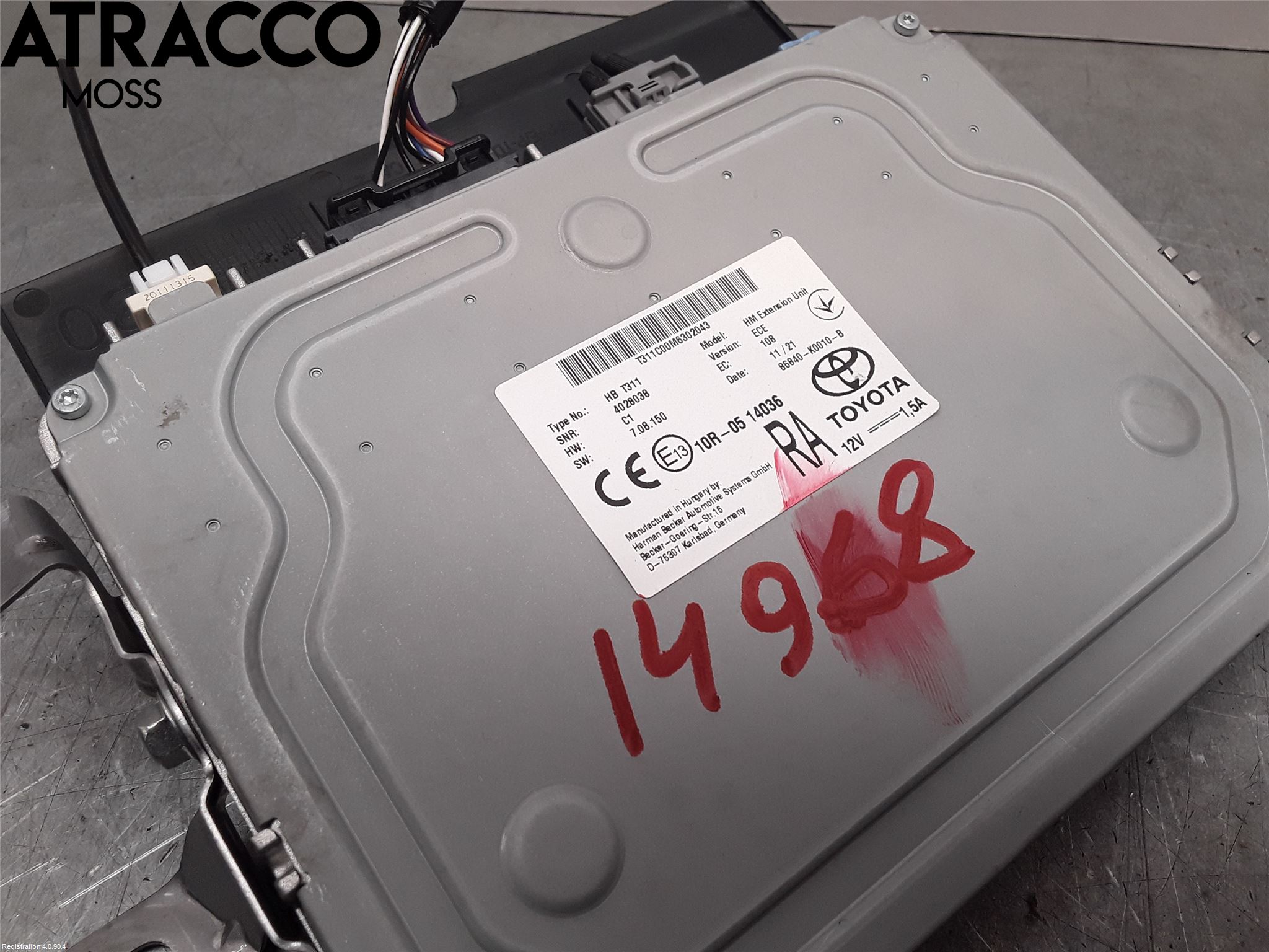 Toyota COROLLA 19- Stereo Radio Øvrig