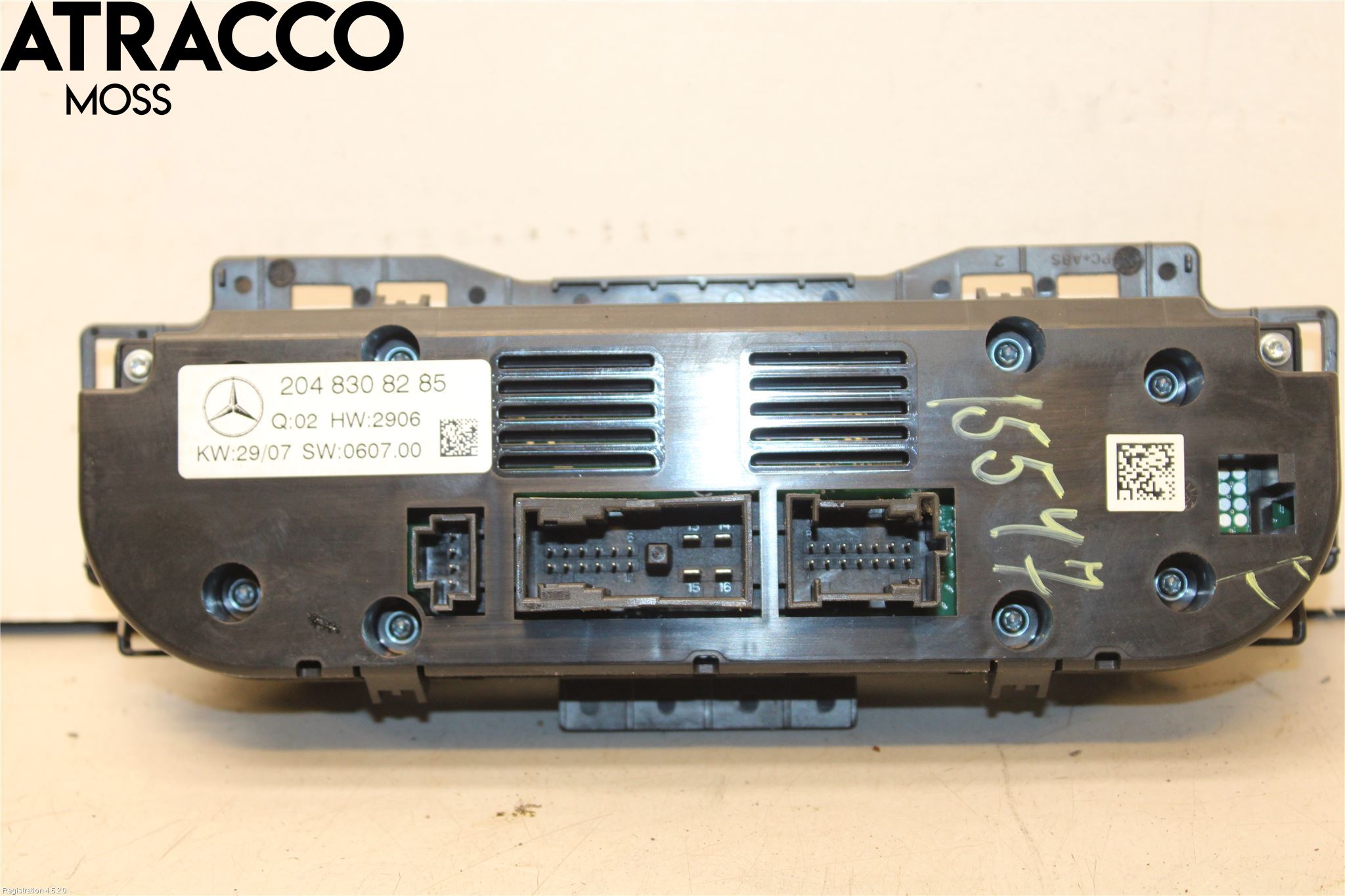 Mercedes-Benz MB C-KLASS (W204) 07-15 Varme Ac Betjening-Display