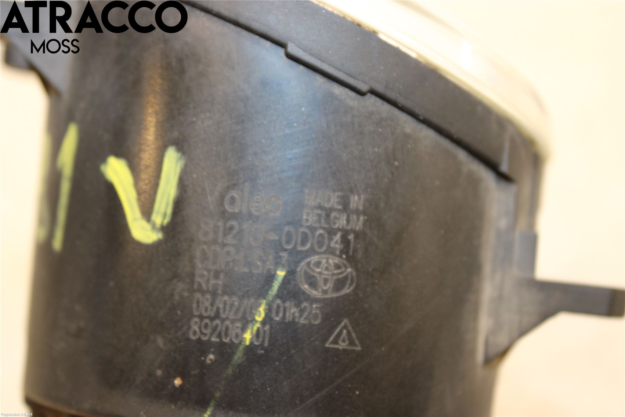 Toyota YARIS XP90 06-11 Frontlykt-Kurve-Tåkelys