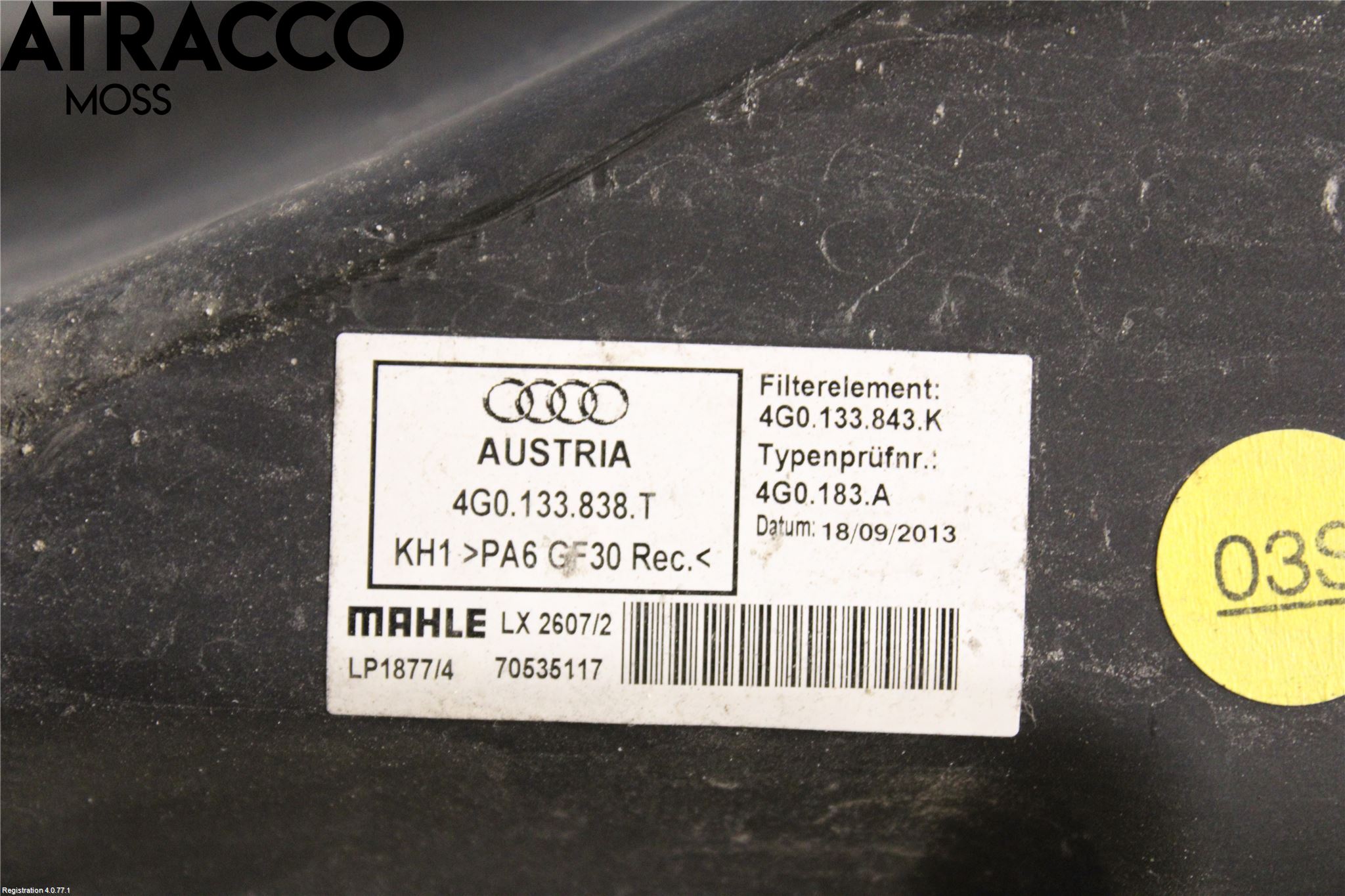 Audi A6/S6 4G 11-18 Luftfilter Boks