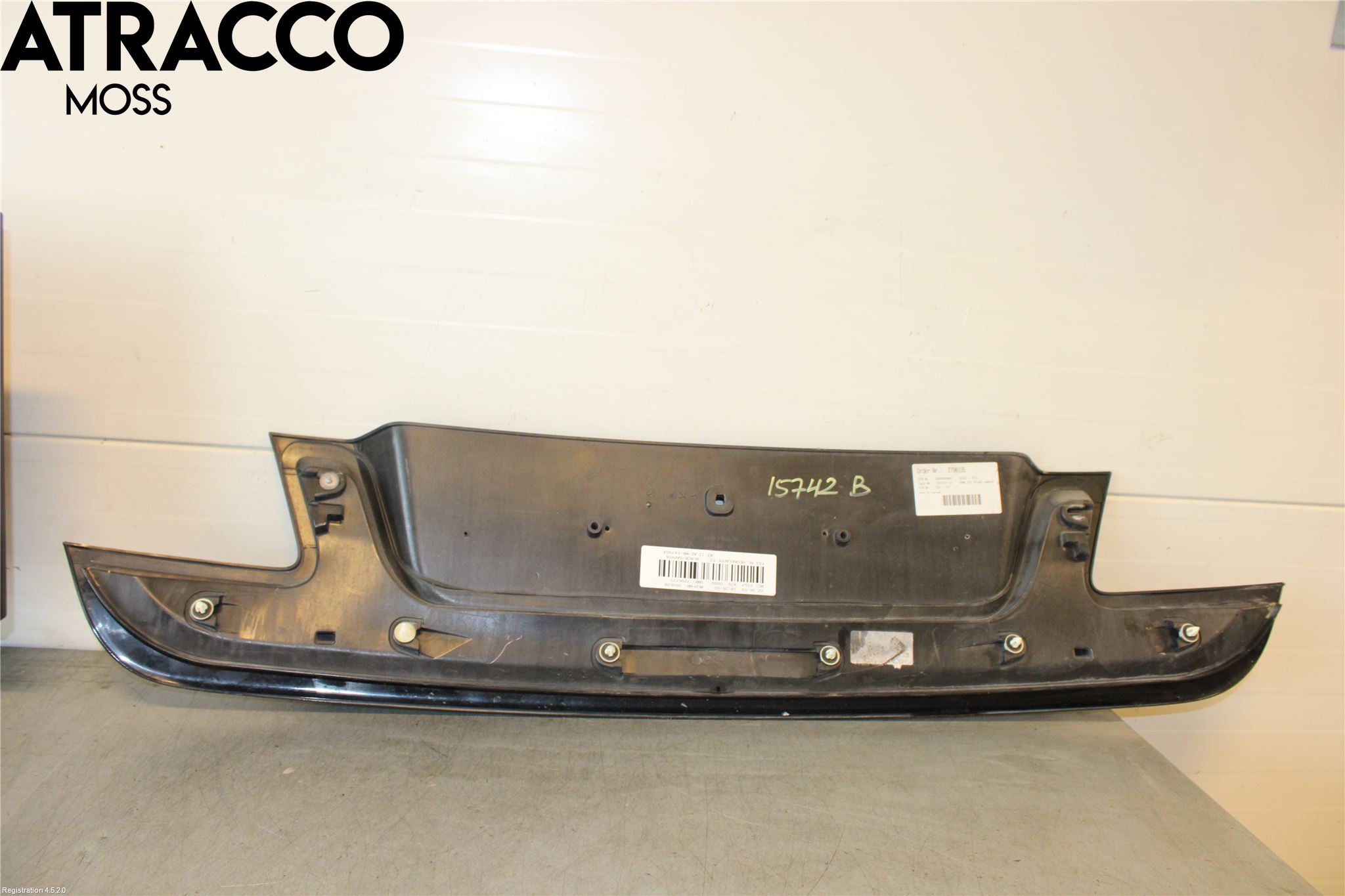 BMW 7 F01/02/03/04 09-15 Refleksplate - Skiltplate