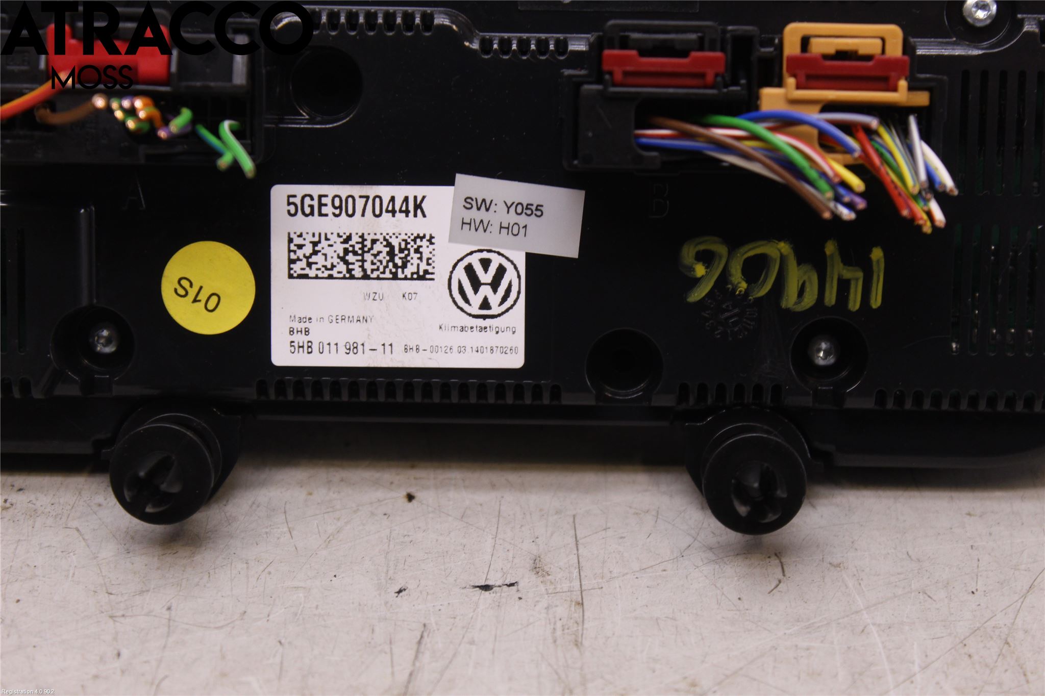 Volkswagen VW GOLF / E-GOLF VII 13-20 Varme Ac Betjening-Display