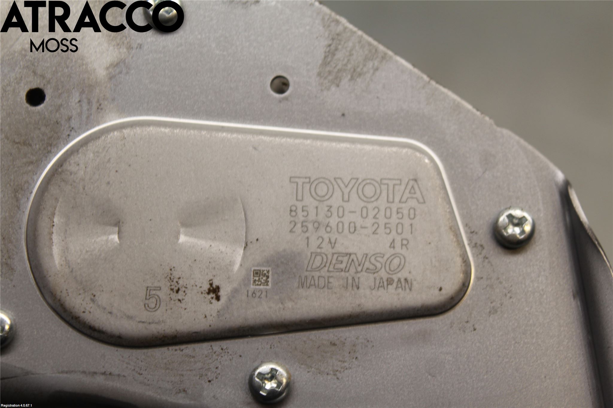 Toyota AURIS 13-19 Viskermotor Bakluke