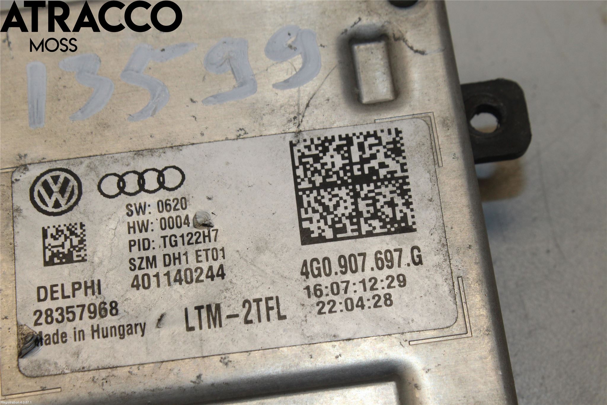 Volkswagen VW GOLF / E-GOLF VII 13-20 Styreenhet Xenon