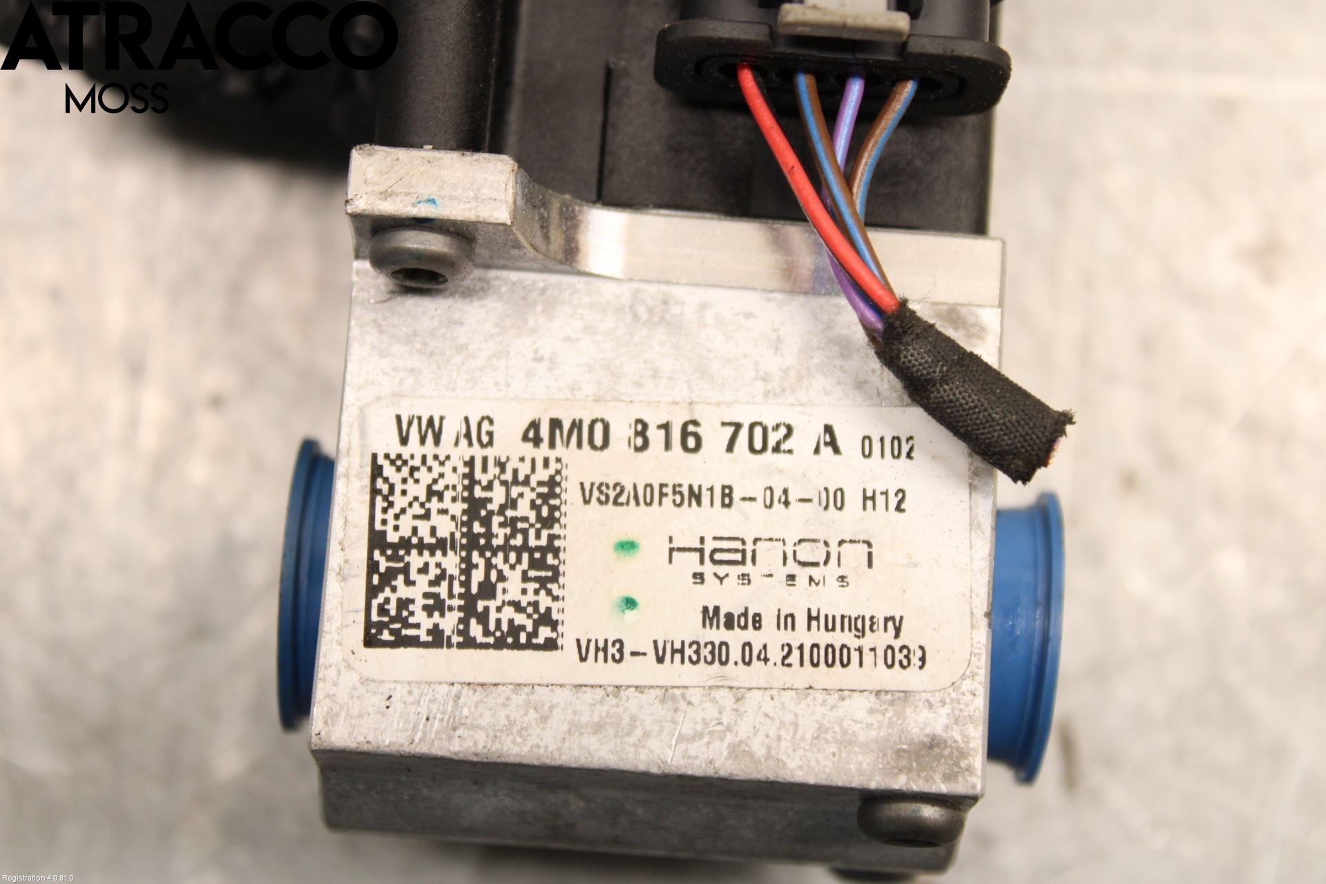 Porsche TAYCAN 20- Varmeventil