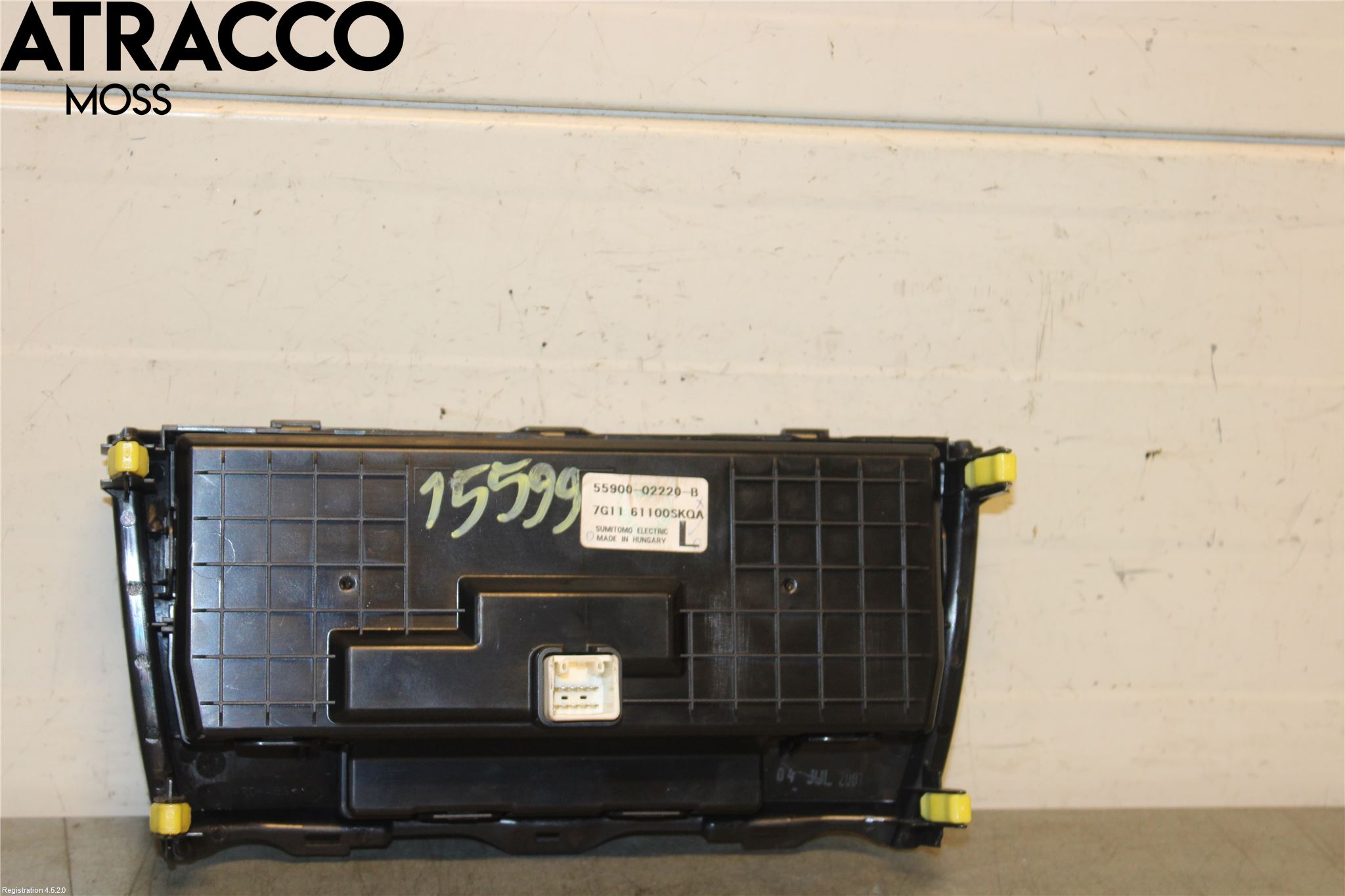 Toyota AURIS 07-09 Varme Ac Betjening-Display