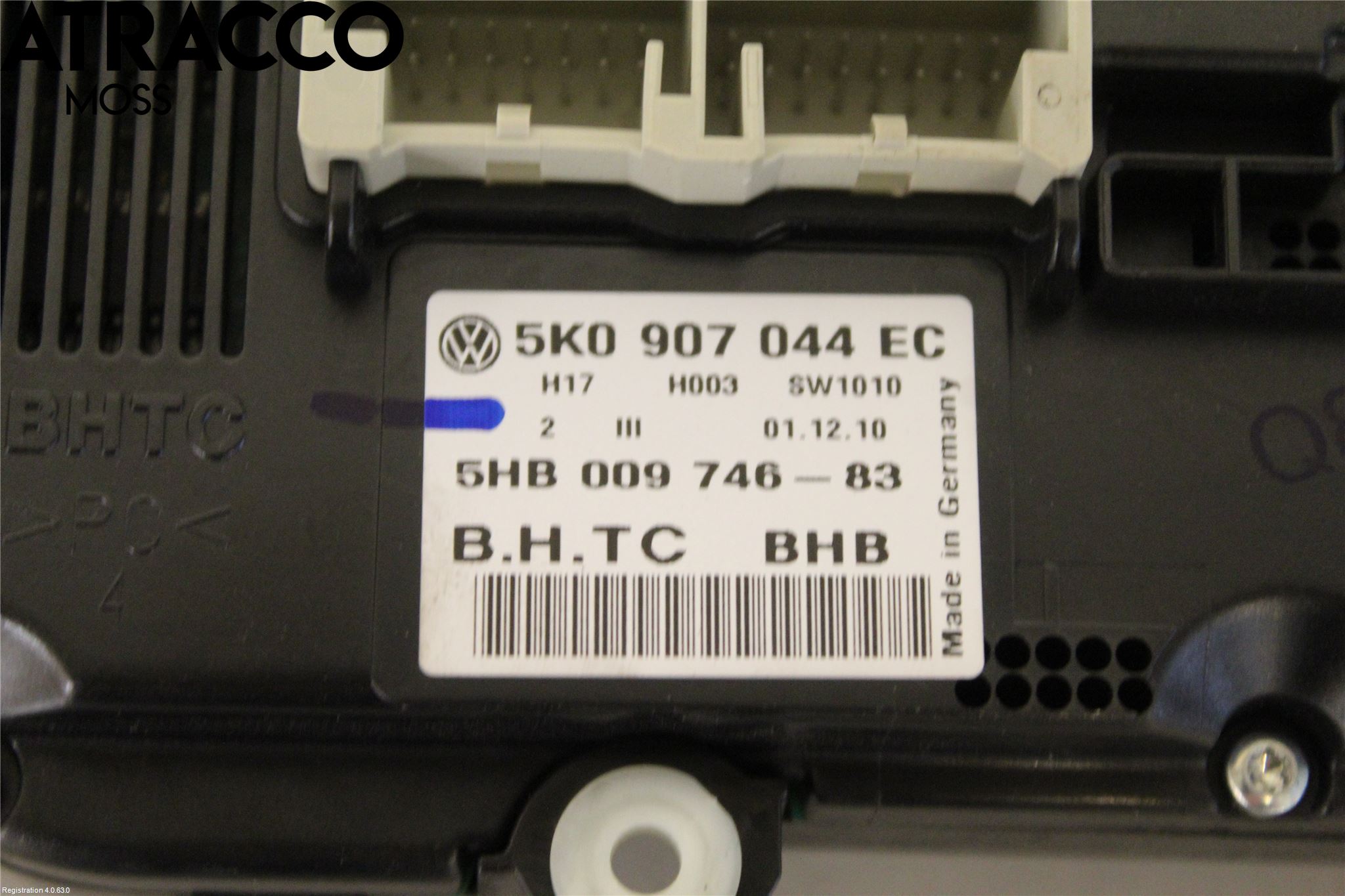 Volkswagen VW GOLF VI 09-13 Varme Ac Betjening-Display