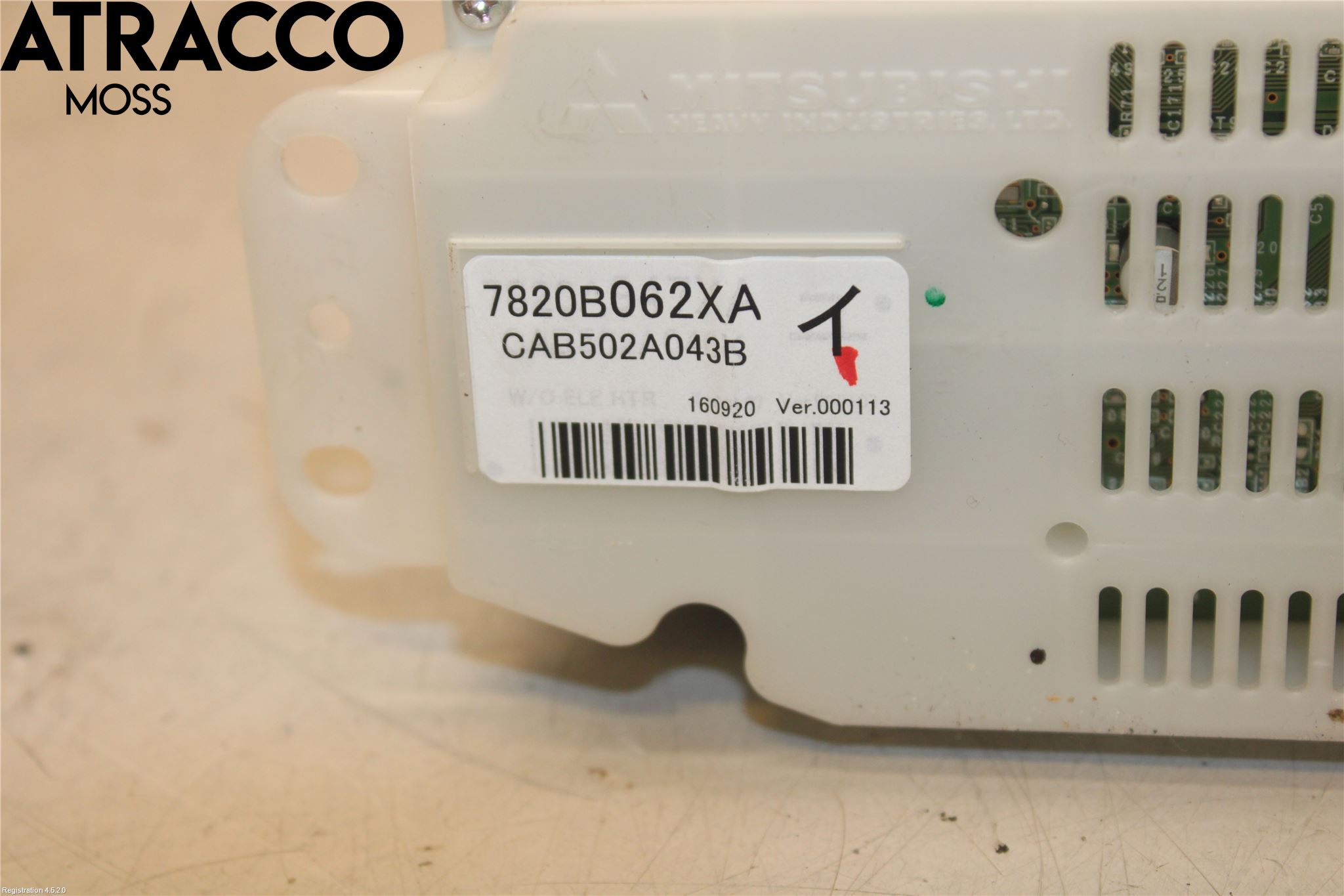 Mitsubishi OUTLANDER 13-21 Varme Ac Betjening-Display