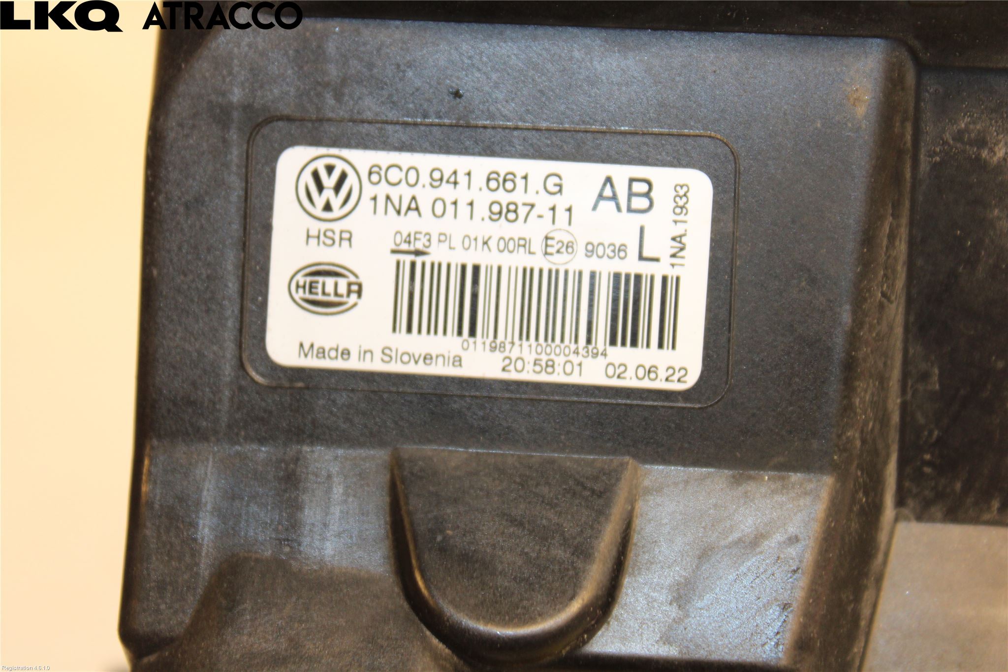 Volkswagen VW POLO 10-17 Frontlykt-Kurve-Tåkelys