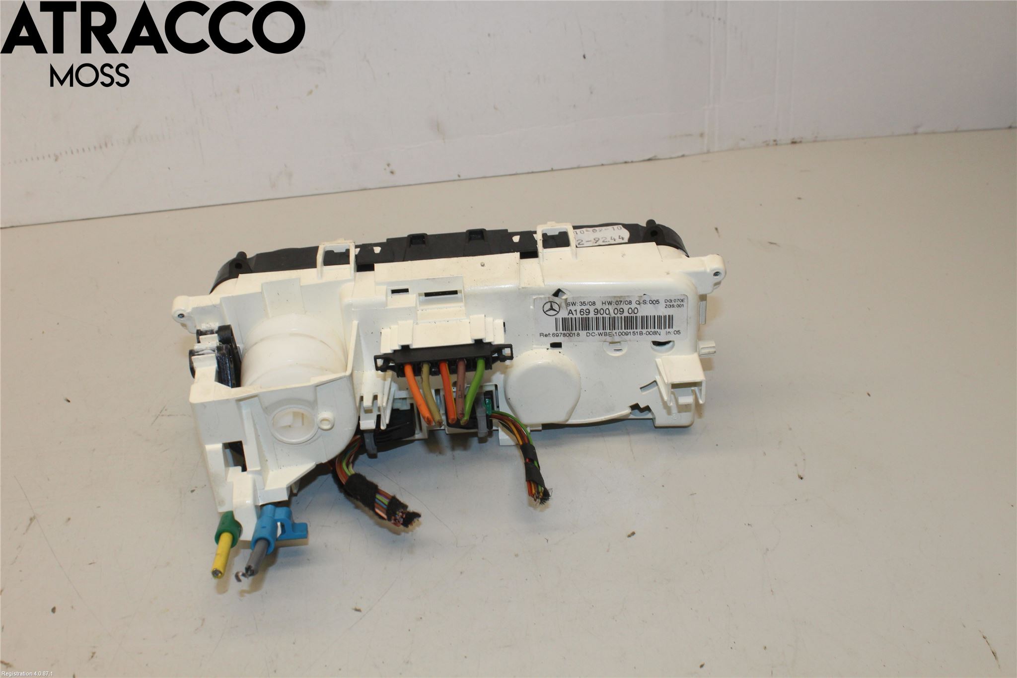 Mercedes-Benz MB A-KLASS (W169) 04-12 Varme Ac Betjening-Display