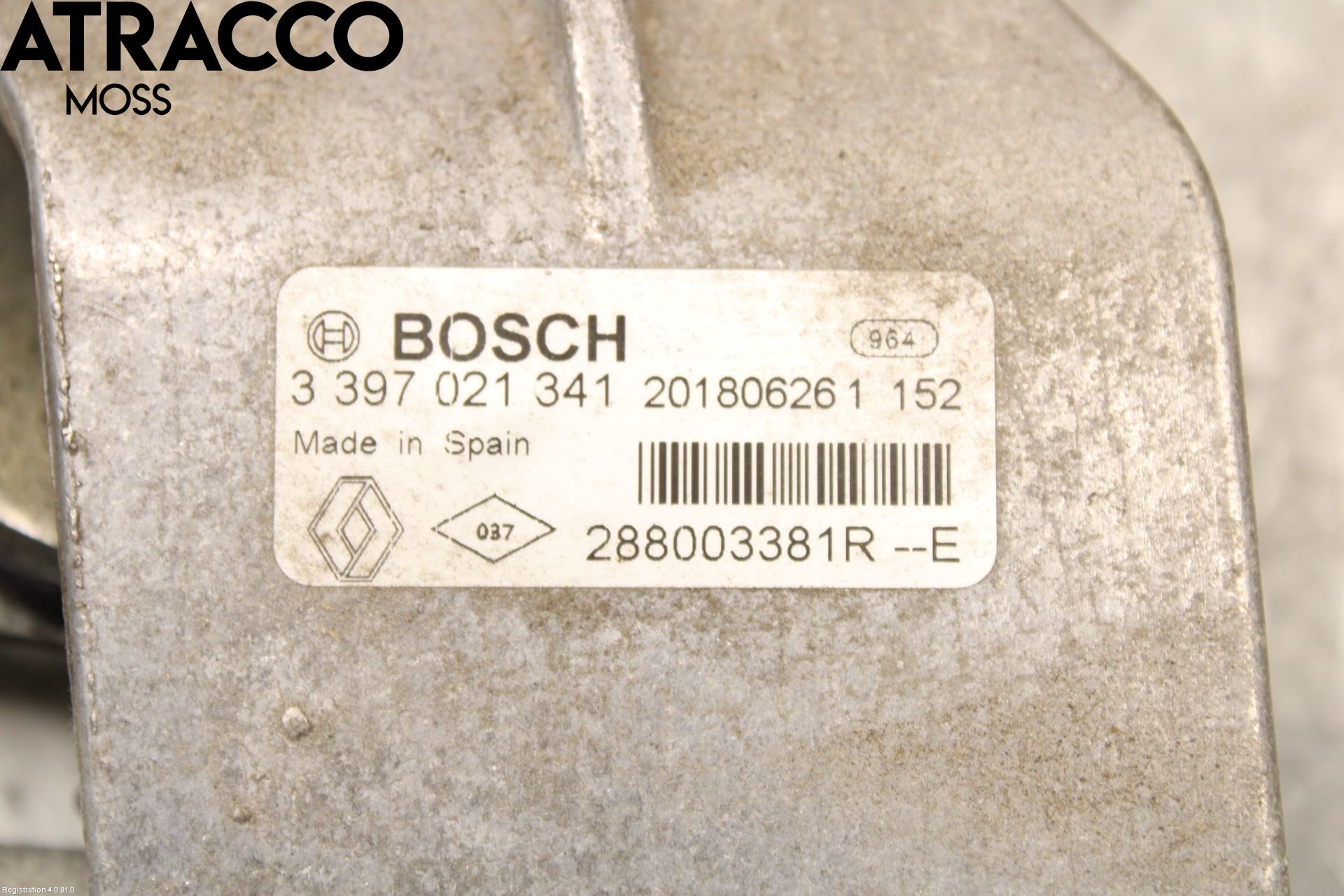 Renault ZOE/E-TECH 13- Viskermotor Frontrute