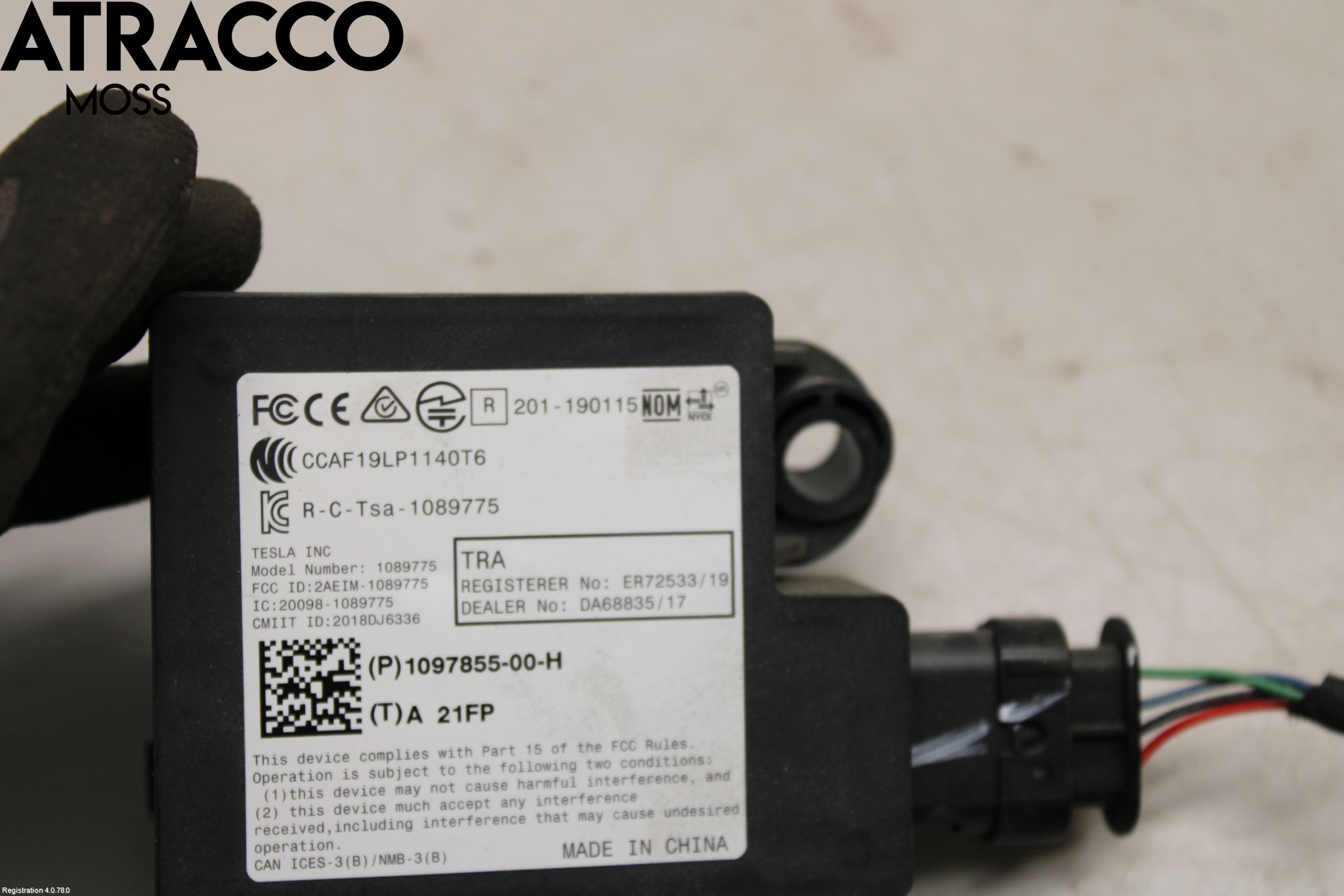 Tesla MODEL 3 17- Styreenhet Øvrig