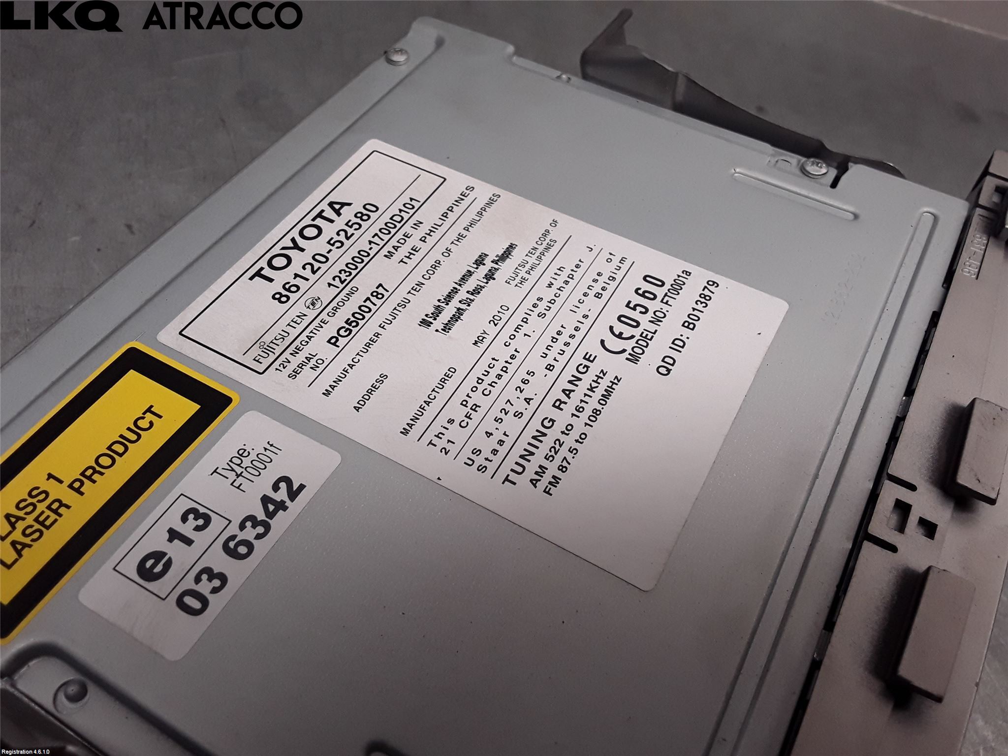 Toyota URBAN CRUISER Stereo Radio