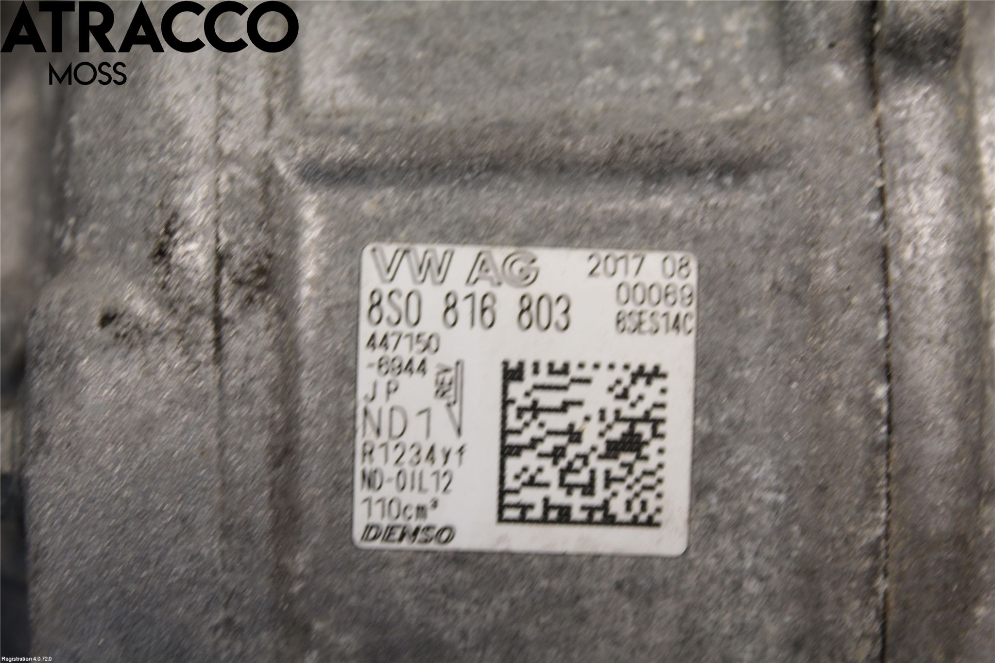 Audi A3/S3 8V 13-20 Varme Ac Kompressor