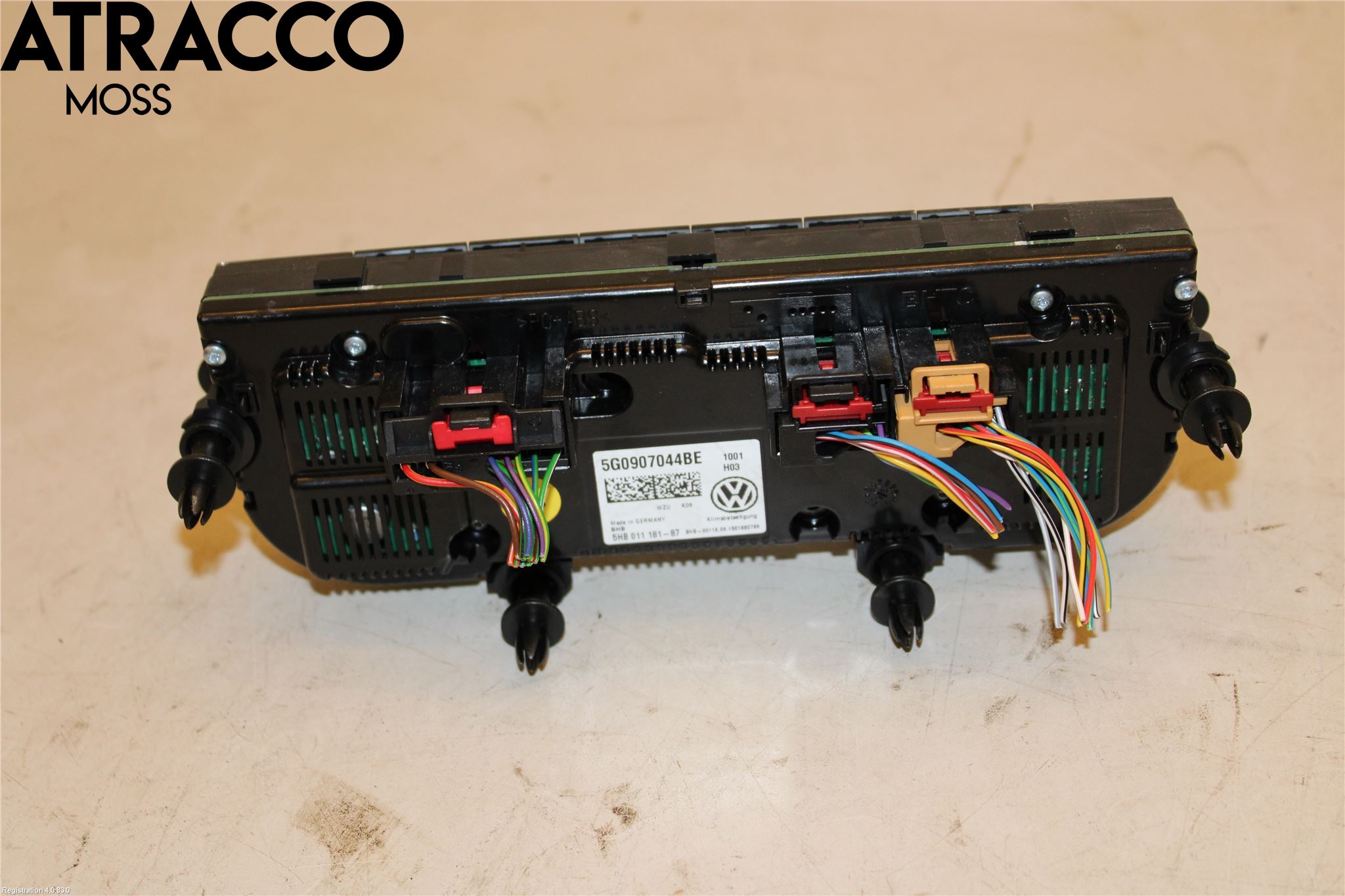 Volkswagen VW GOLF / E-GOLF VII 13-20 Varme Ac Betjening-Display