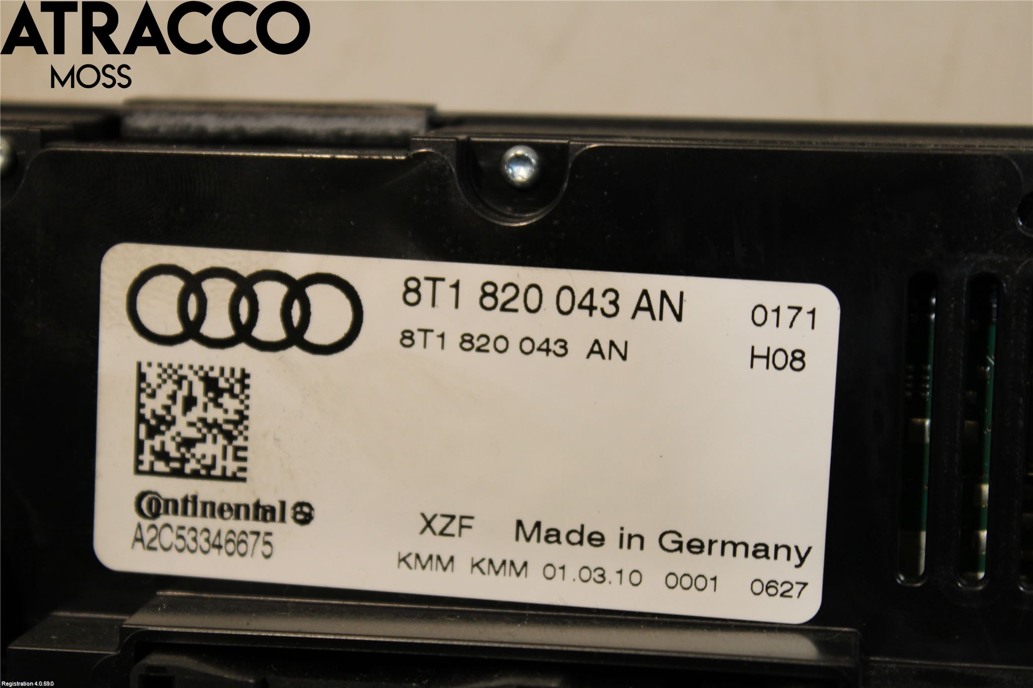 Audi Q5 09-16 Varme Ac Betjening-Display